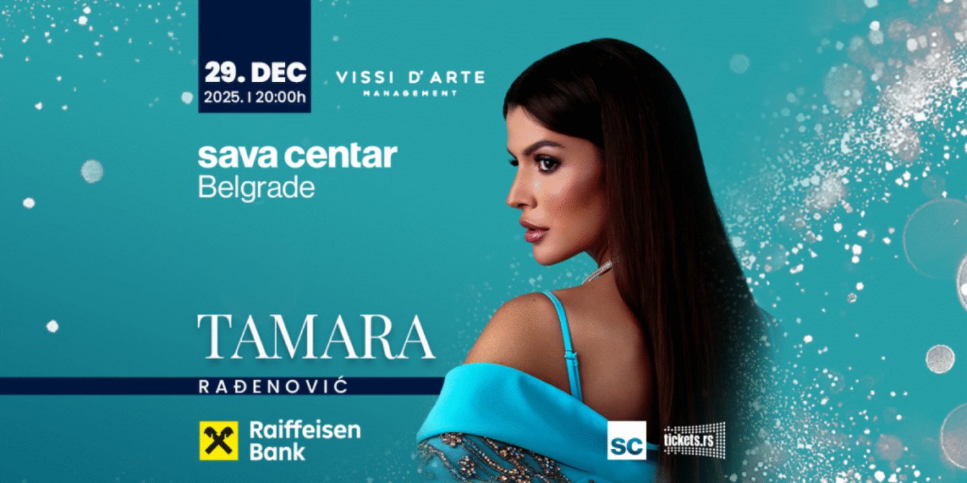 Prevoz na Koncert Tamara Rađenović 29.12.2025. iz Novog Sada | Event in Novi Sad | AllEvents