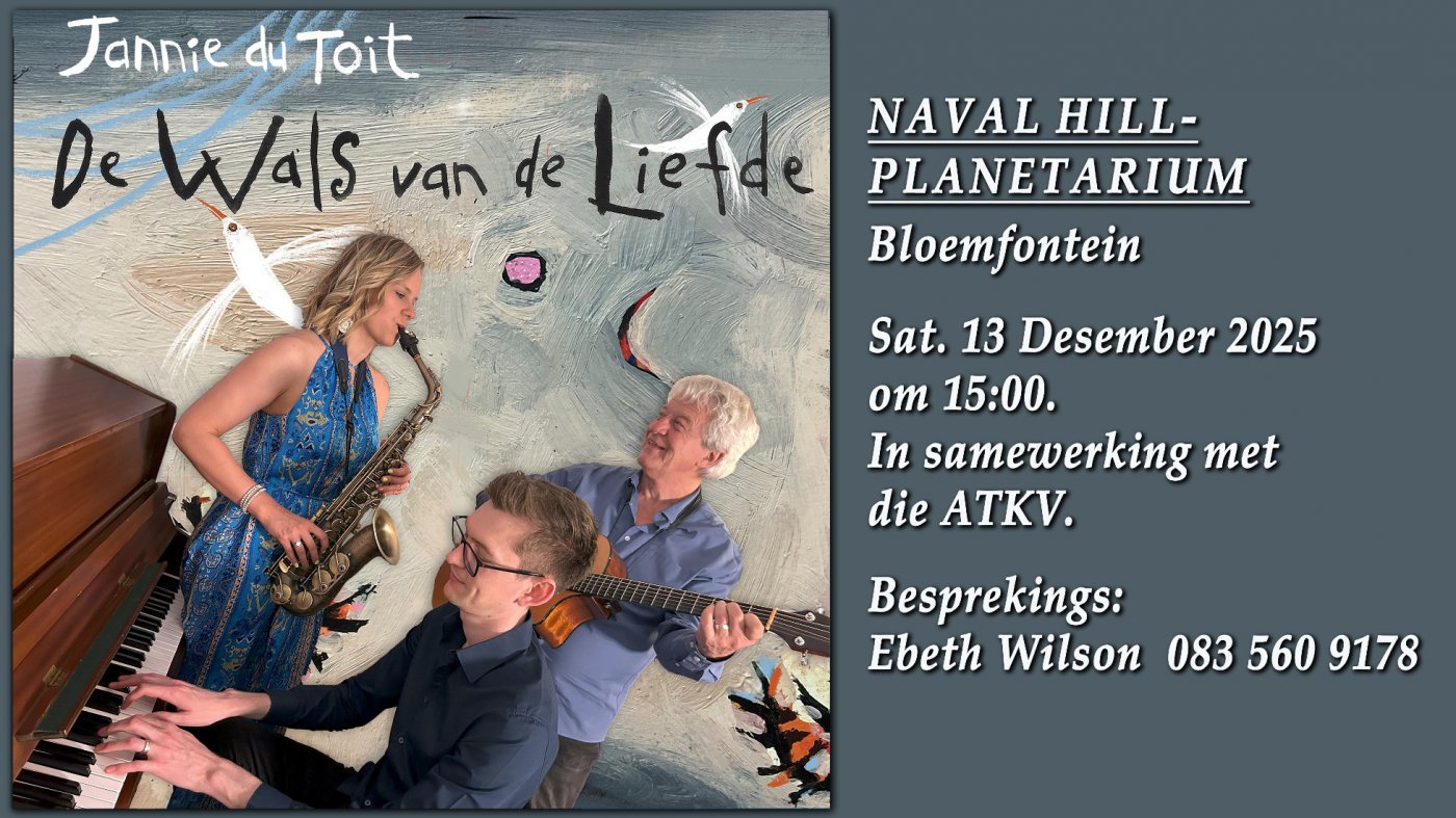 De Wals van de Liefde (Jannie du Toit), 13 December | Event in Bloemfontein | AllEvents