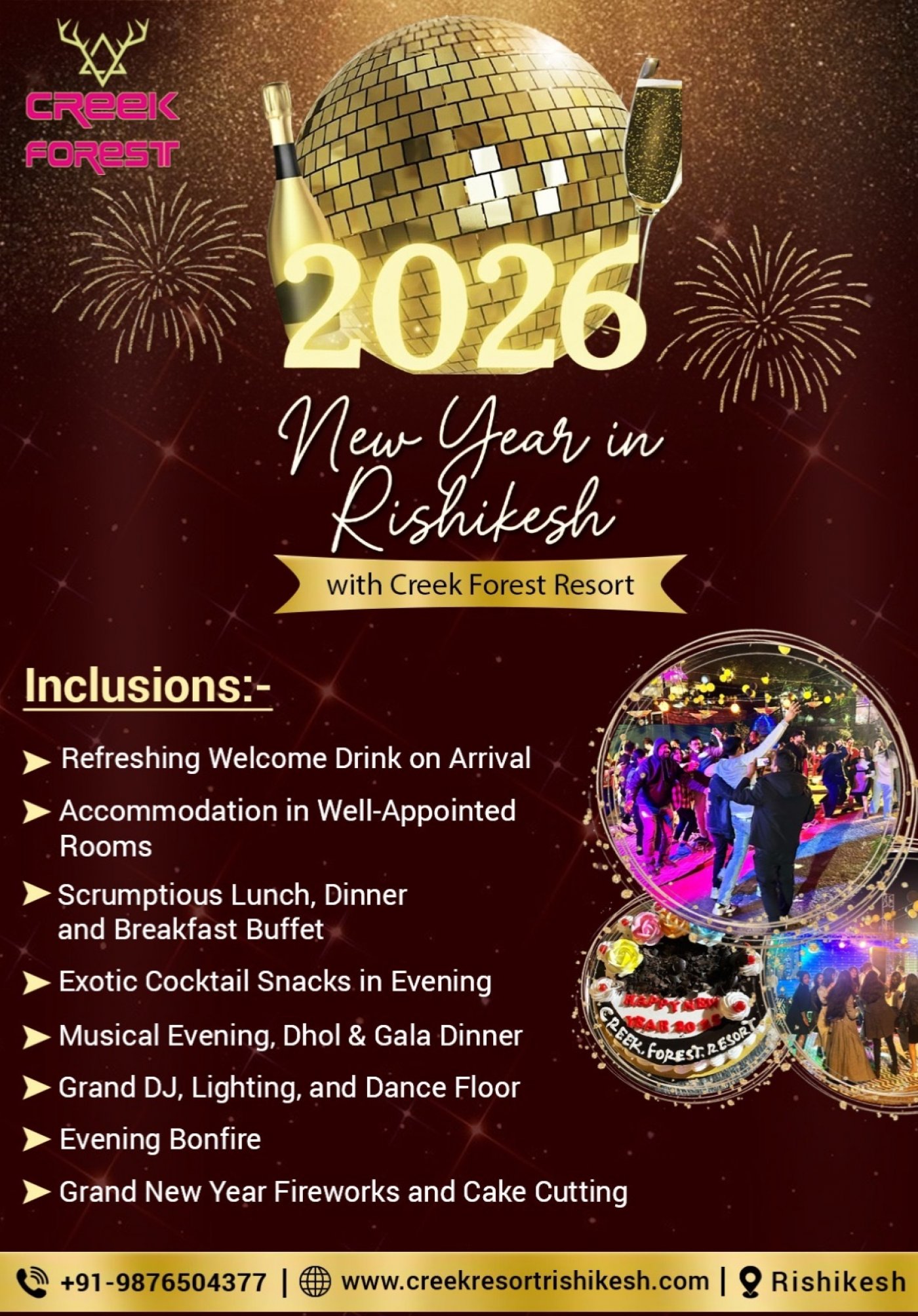 NEW YEAR PARTY AT CREEK FOREST RISHIKESH, 30 December | Event in Rishikesh | AllEvents