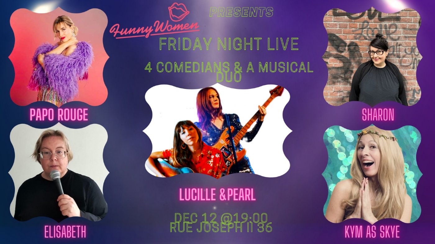Friday Night Live - December edition with comedy and live music, 12 December | Event in Brussels | AllEvents