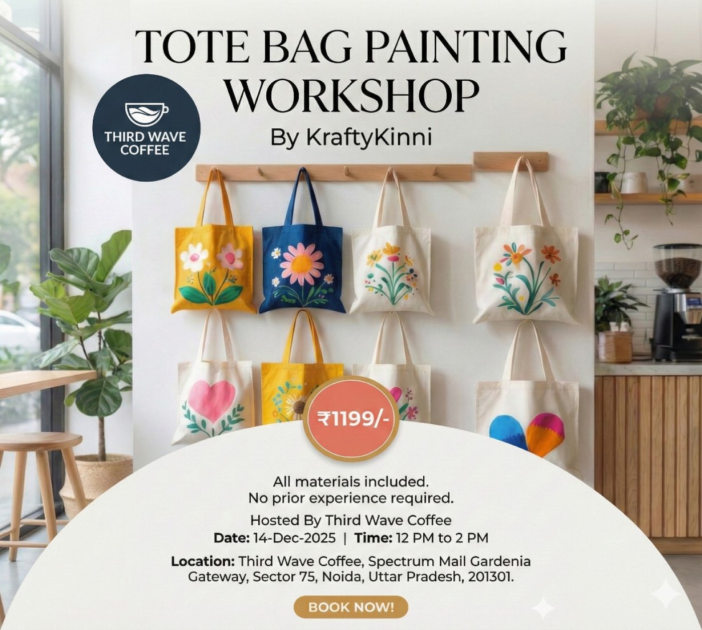 Tote Bag Painting Workshop, 14 December | Event in Noida | AllEvents