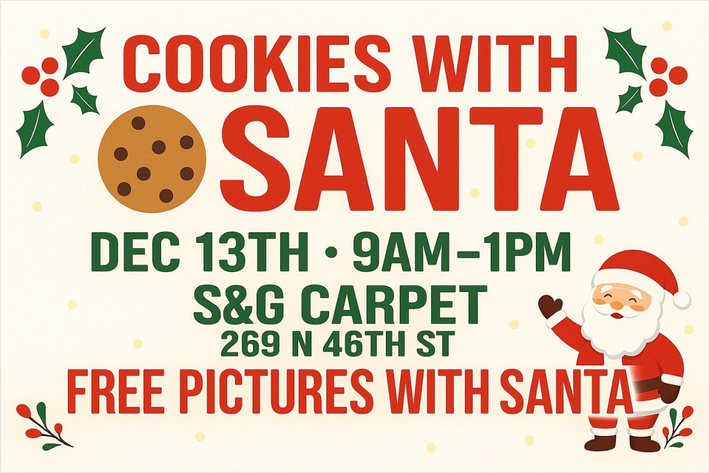 Cookies with Santa, 13 December | Event in Rogers | AllEvents