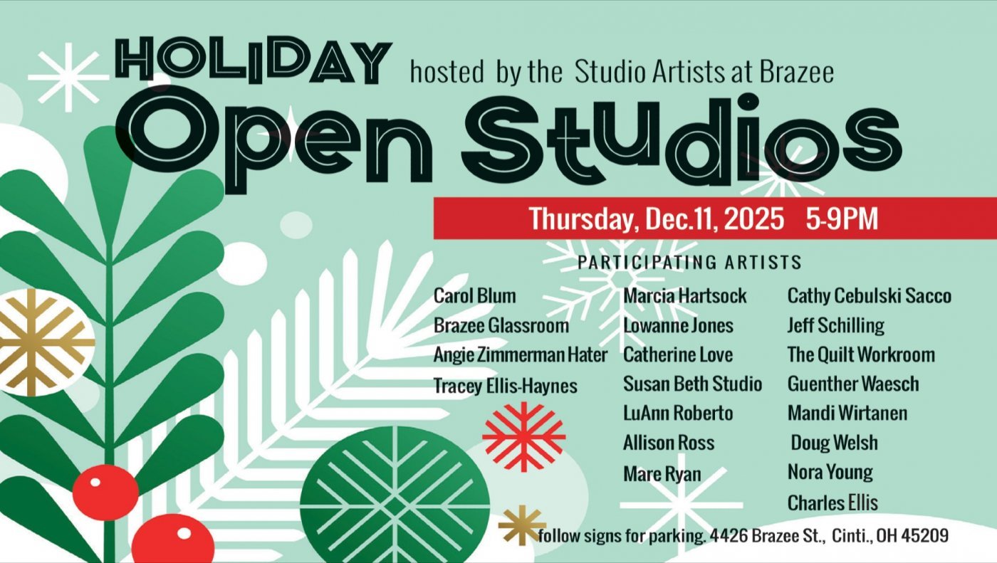 Brazee Holiday Open Studios, 11 December | Event in Cincinnati | AllEvents