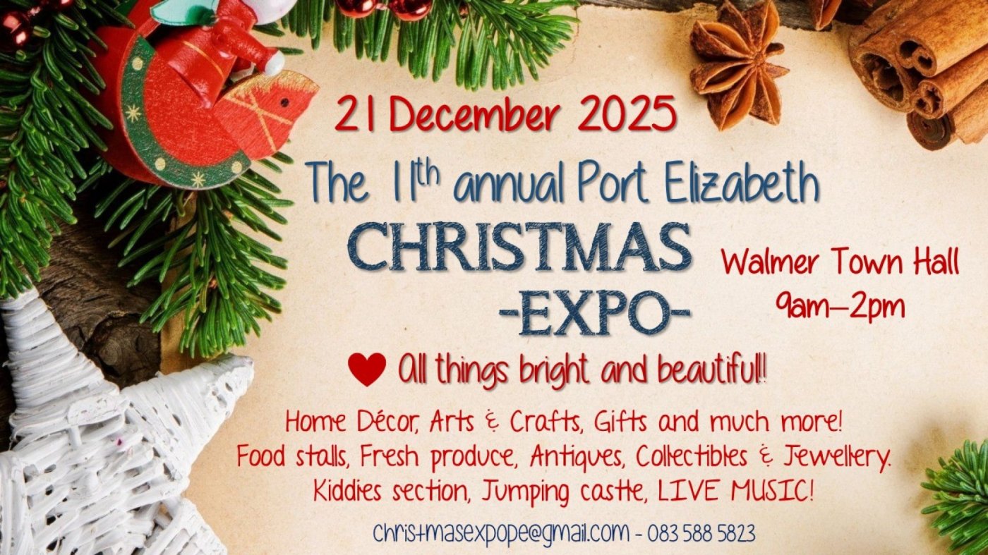 Sunday 21 December - The 11th Annual Port Elizabeth Christmas Expo at Walmer Town Hall, 21 December | AllEvents