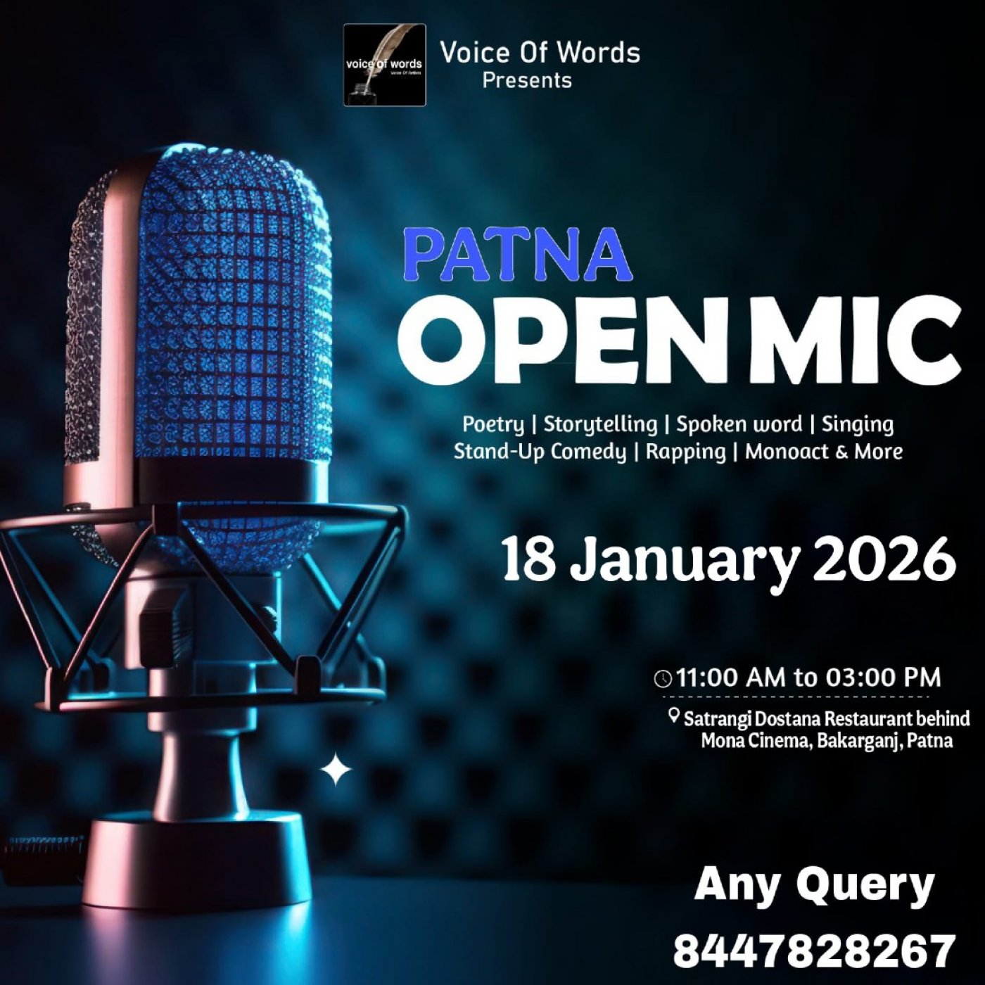 Patna Open Mic, 18 January | Event in Patna | AllEvents