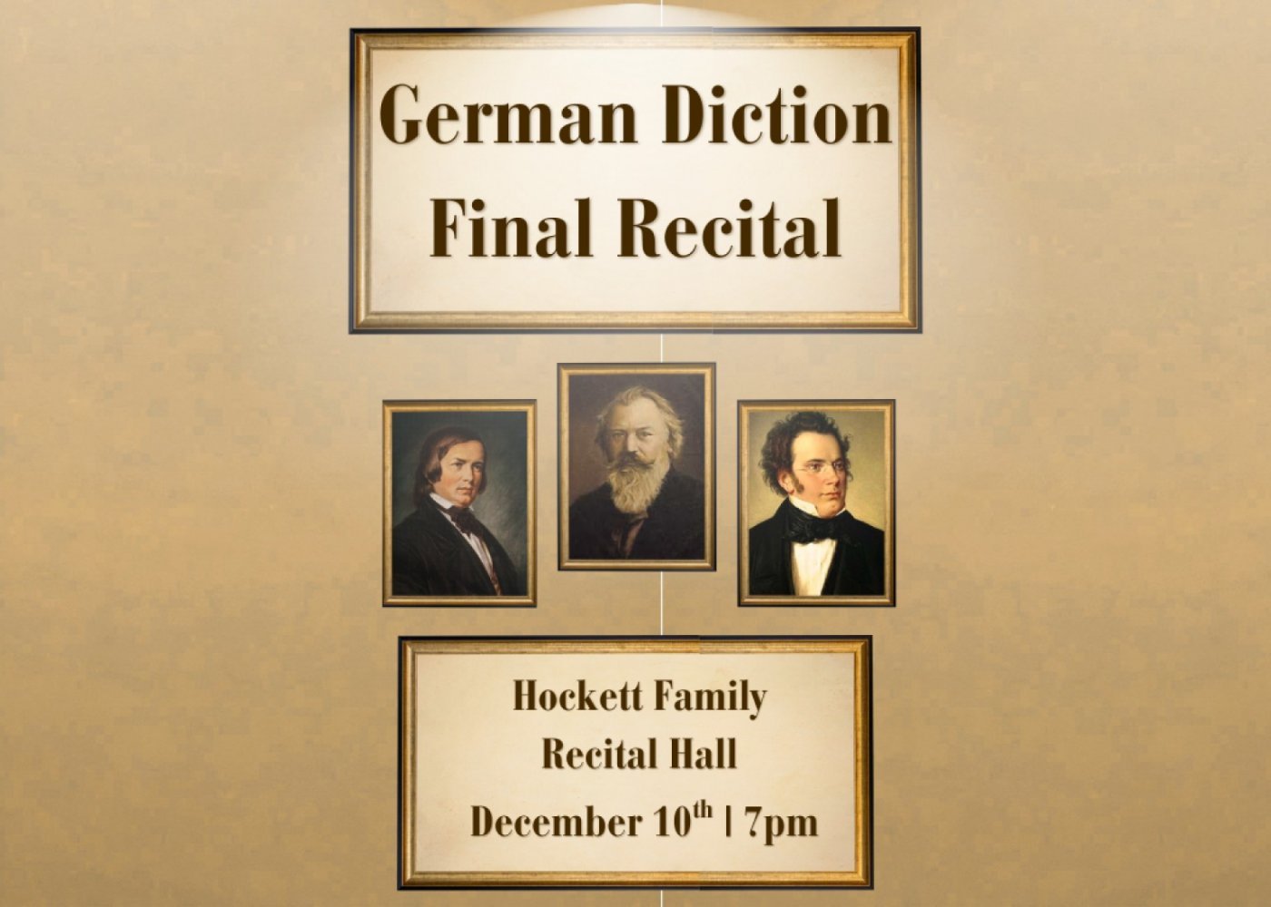 German Diction Final Recital , 10 December | Event in Ithaca | AllEvents