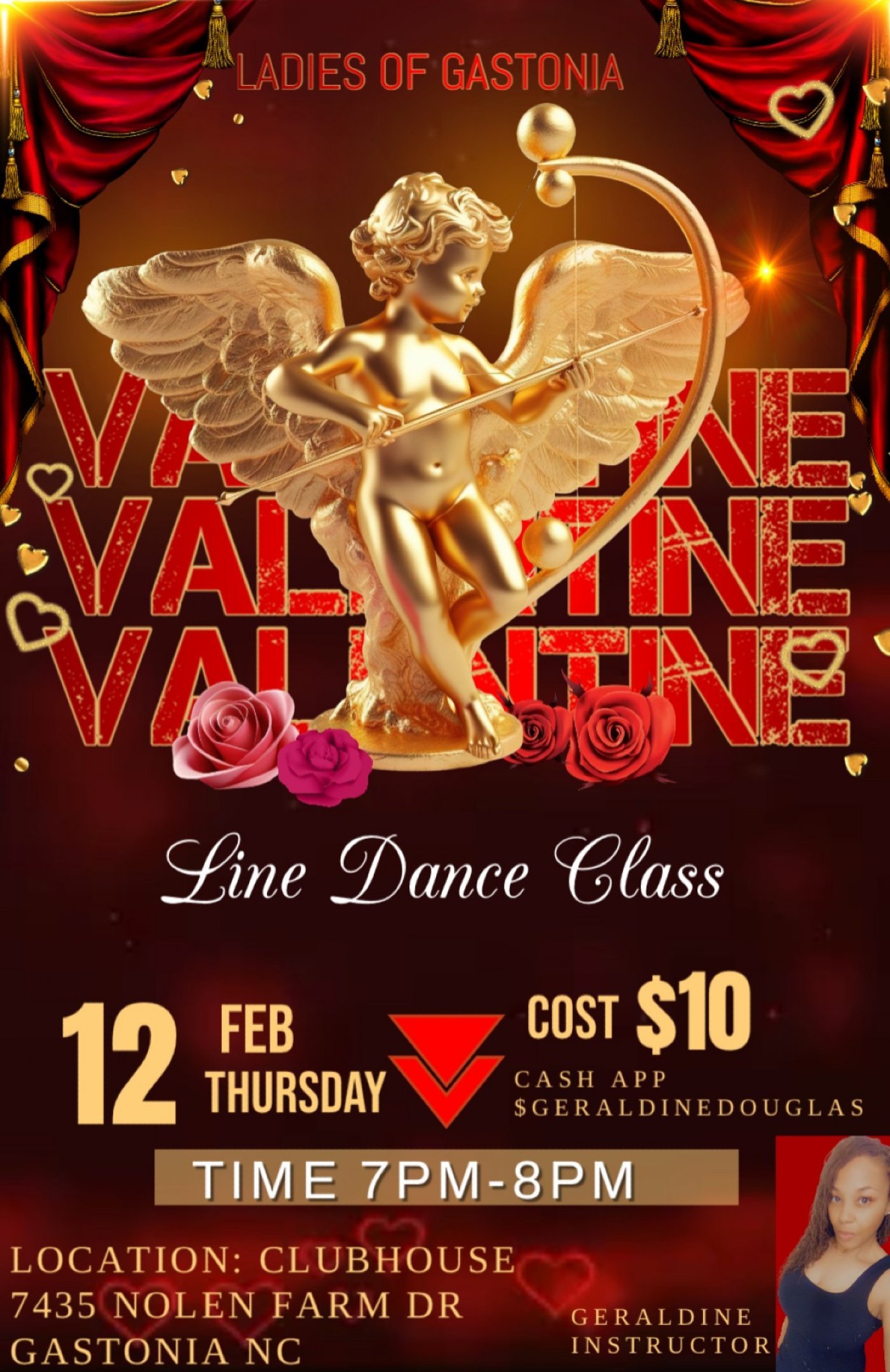 Ladies of Gastonia Valentine Line Dance Class, 12 February | Event in Gastonia | AllEvents