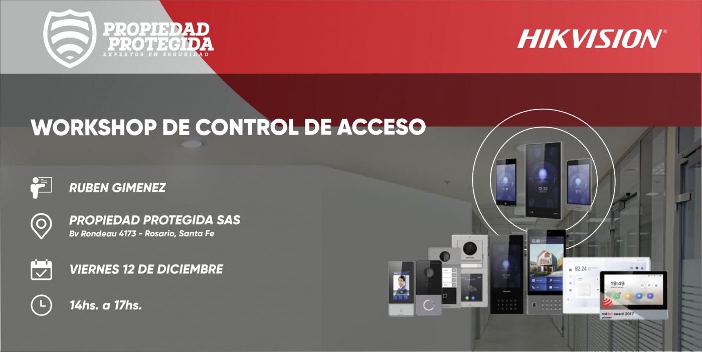 WORKSHOP DE CONTROL DE ACCESOS HIKVISION  , 12 December | Event in Rosario | AllEvents