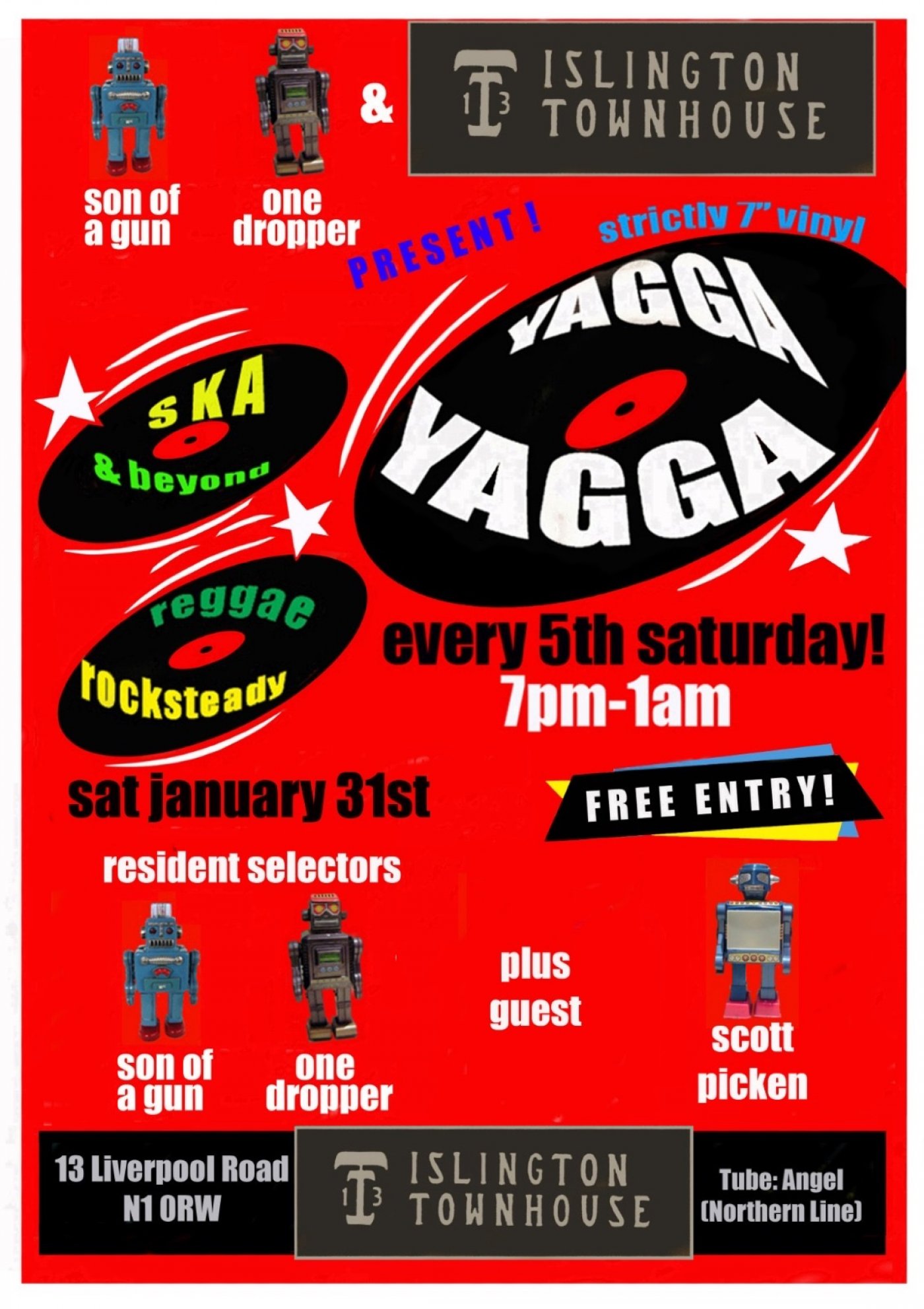 Yagga Yagga: reggae, rocksteady and ska played from vinyl , 31 January | Event in London | AllEvents