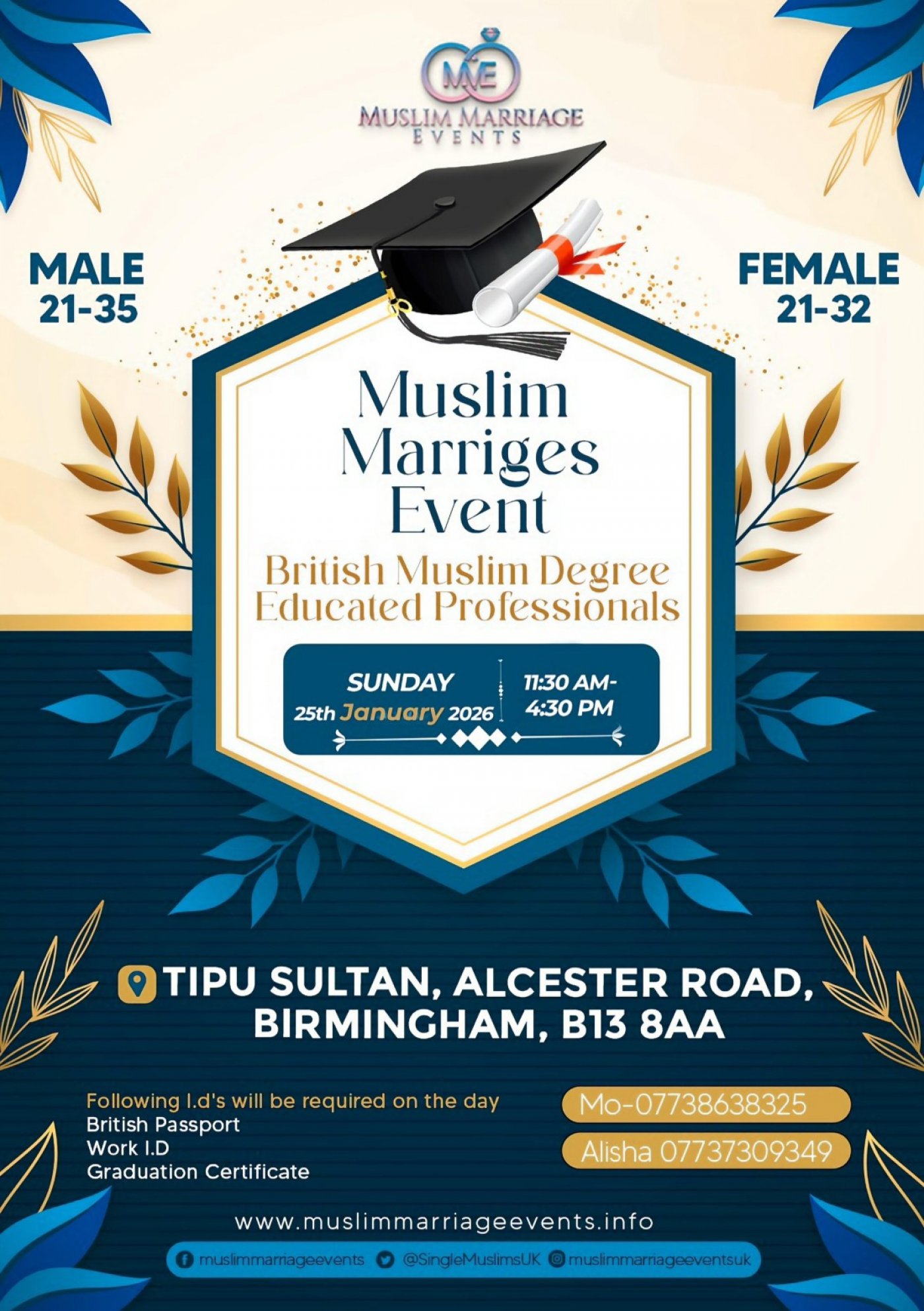 Muslim Marriage Events Birmingham – Exclusive Degree Educated Professionals Event, 25 January | AllEvents