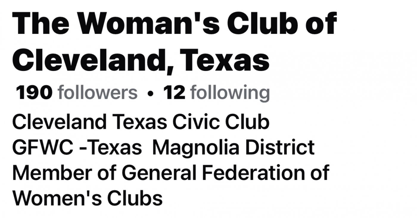 Womens Club of Cleveland Texas General Monthly Meeting | Event in Cleveland | AllEvents