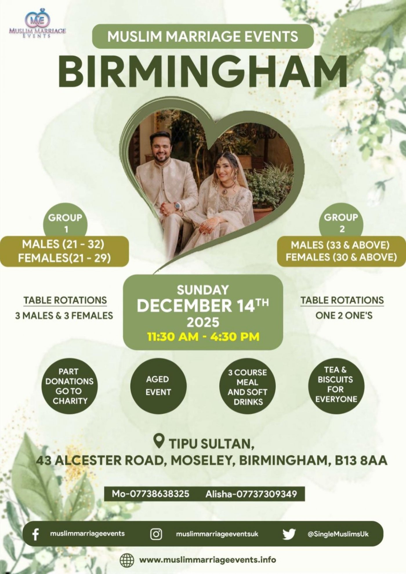 Muslim Marriage Event Birmingham - 2 Age Groups, 14 December | Event in Birmingham | AllEvents