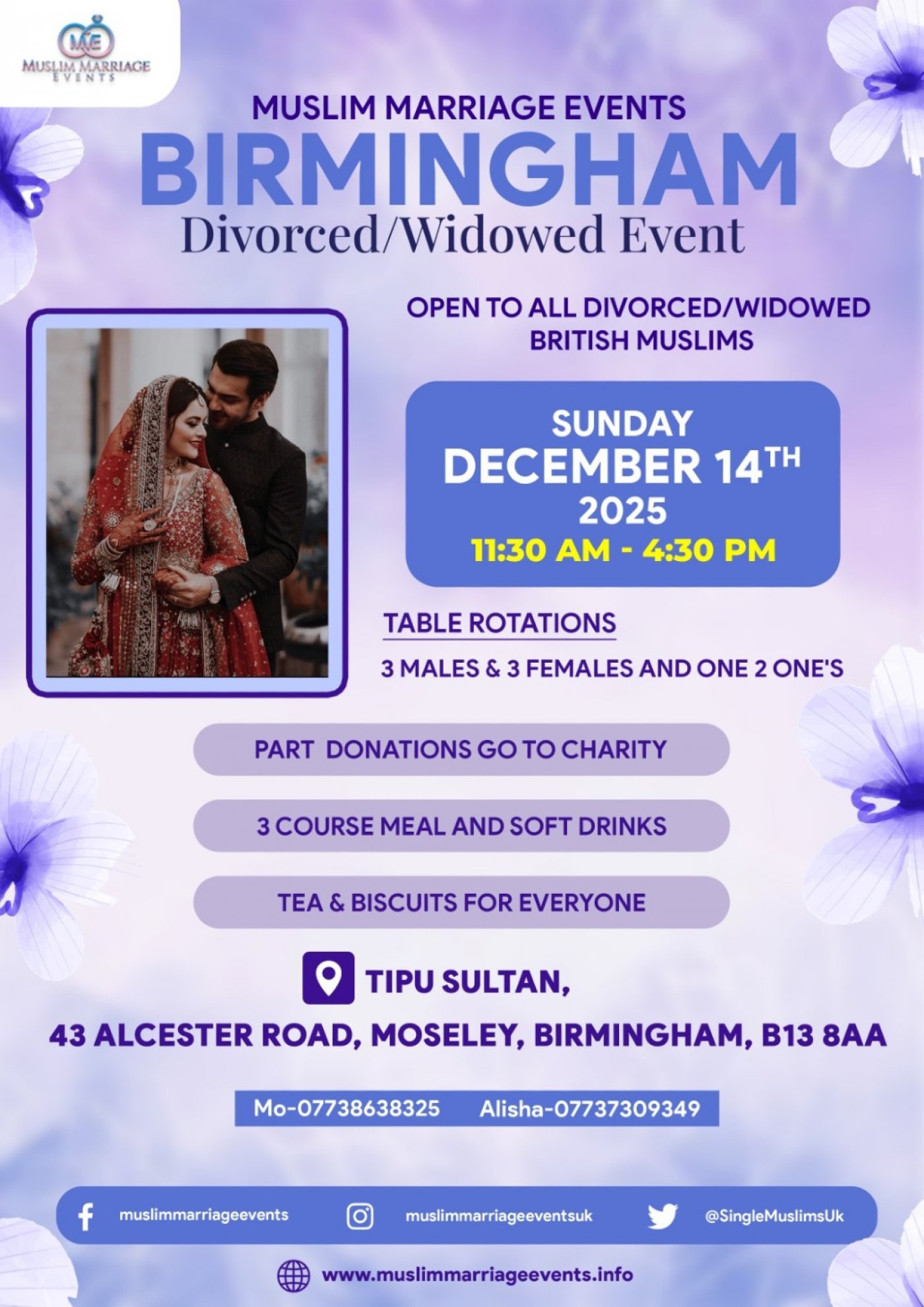 Divorcee/Widow Event - Muslim Marriage Events Birmingham