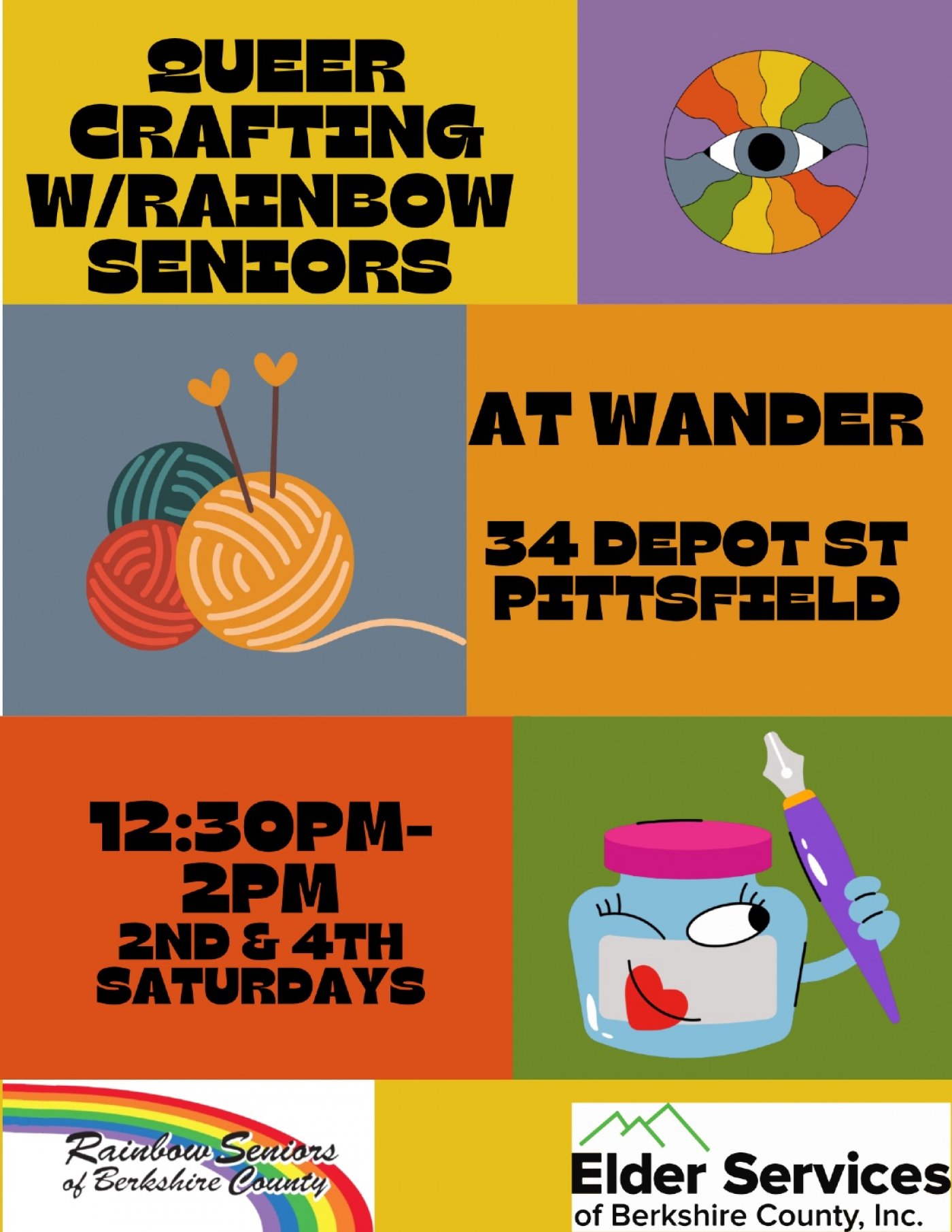 Queer Crafting with Rainbow Seniors, 13 December | Event in Pittsfield | AllEvents