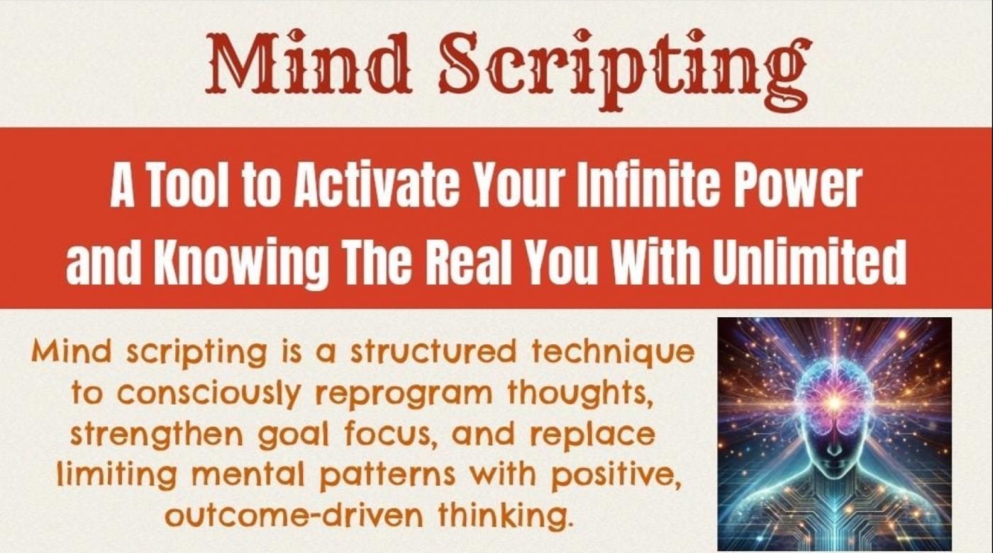 Mind Scripting A Tool to Activate Your Infinite Power and Knowing The Real You With Unlimited, 7 December