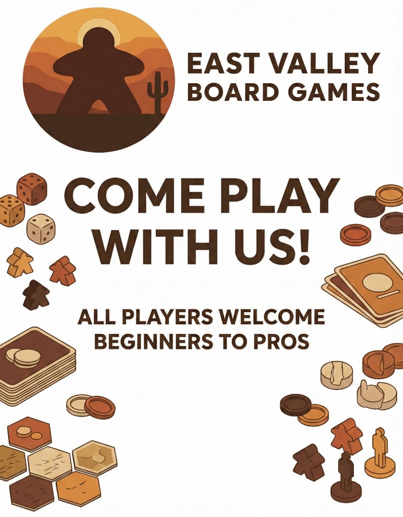 East Valley Board games Holiday Party, 14 December | Event in Mesa | AllEvents