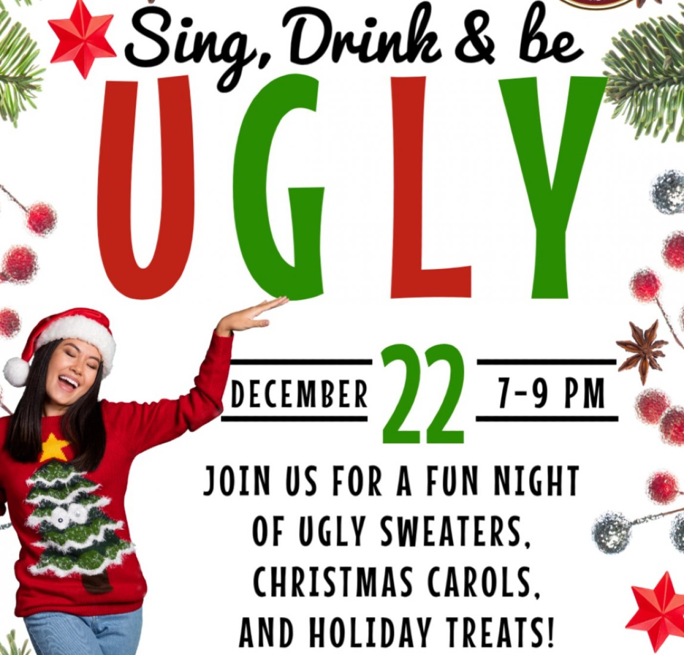 Ugly Sweaters and Christmas Carols, 22 December | Event in Aberdeen | AllEvents