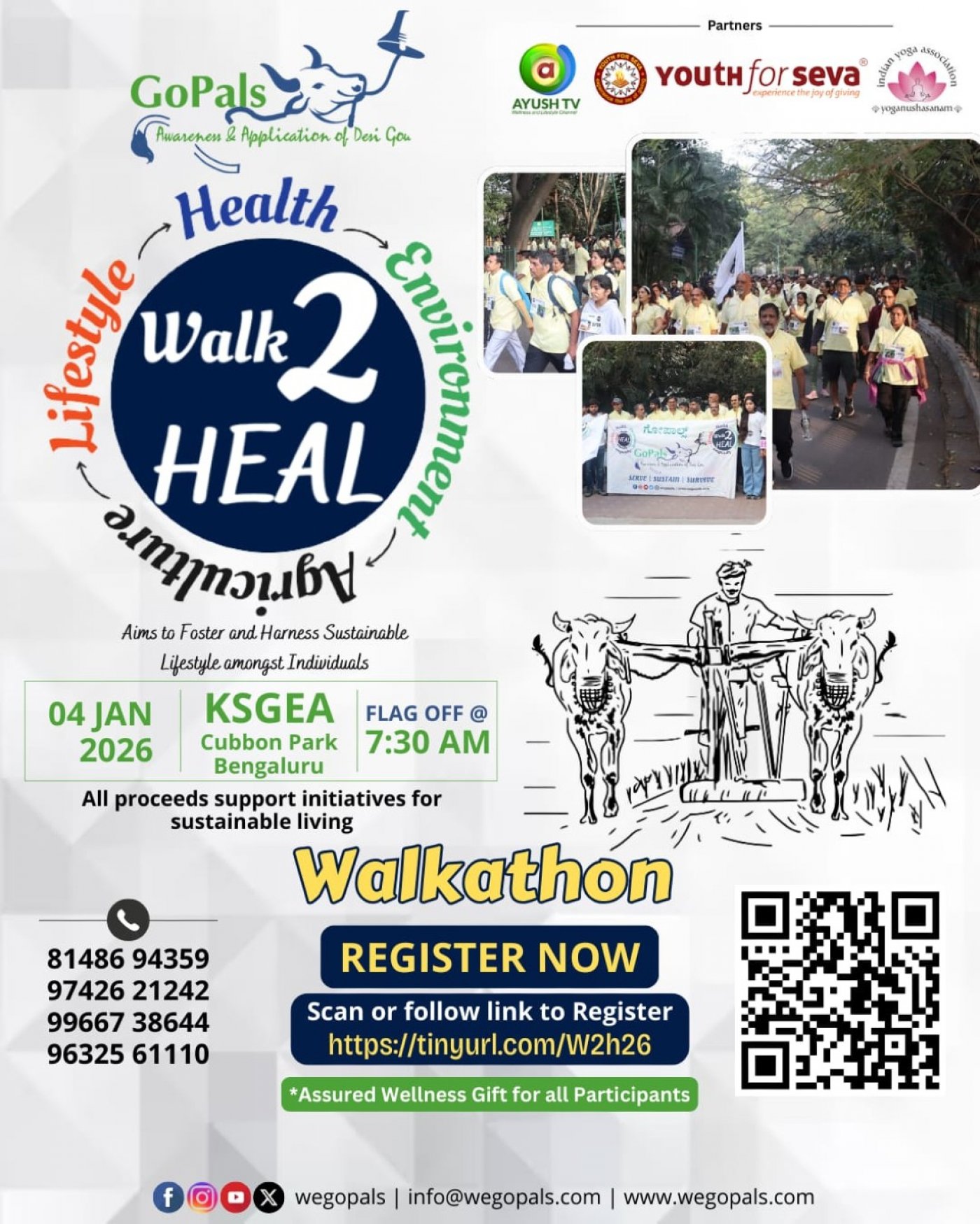 Walk 2 HEAL - Walkathon 2026, 4 January | Event in Bangalore | AllEvents