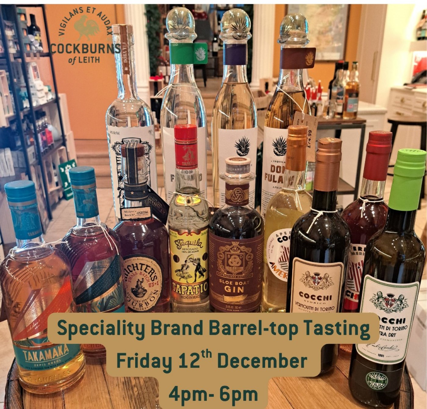 Speciality Brands Barrel-Top Tasting At Cockburns Of Leith, 12 December | Event in Edinburgh | AllEvents