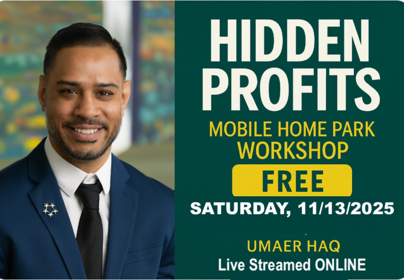Mobile Homes: The Bougie Underdog of Real Estate Investing (Live Online Workshop), 13 December | Online Event