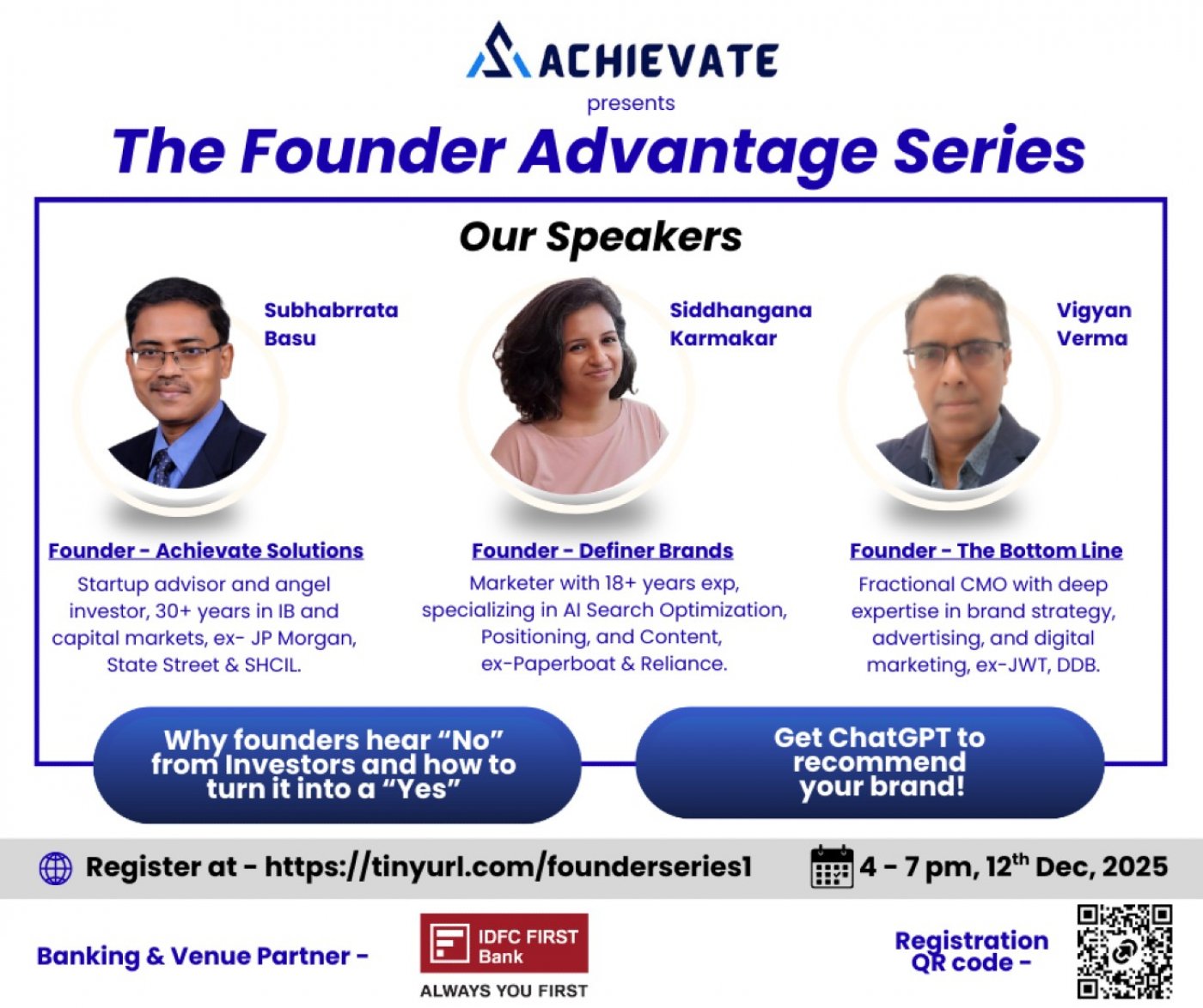 The Founder Advantage Series, 12 December | Event in Bangalore | AllEvents