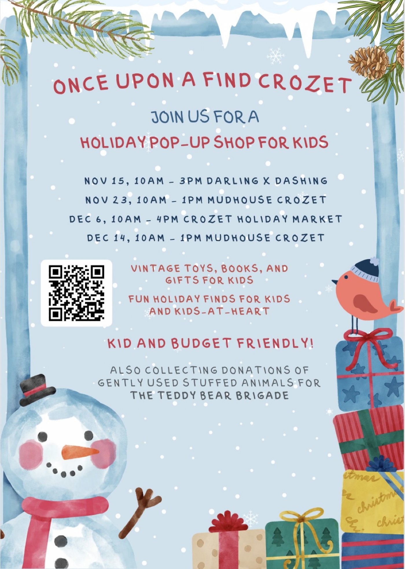 Holiday Pop-Up Shop for Kids at Mudhouse Crozet, 14 December | Event in Crozet | AllEvents