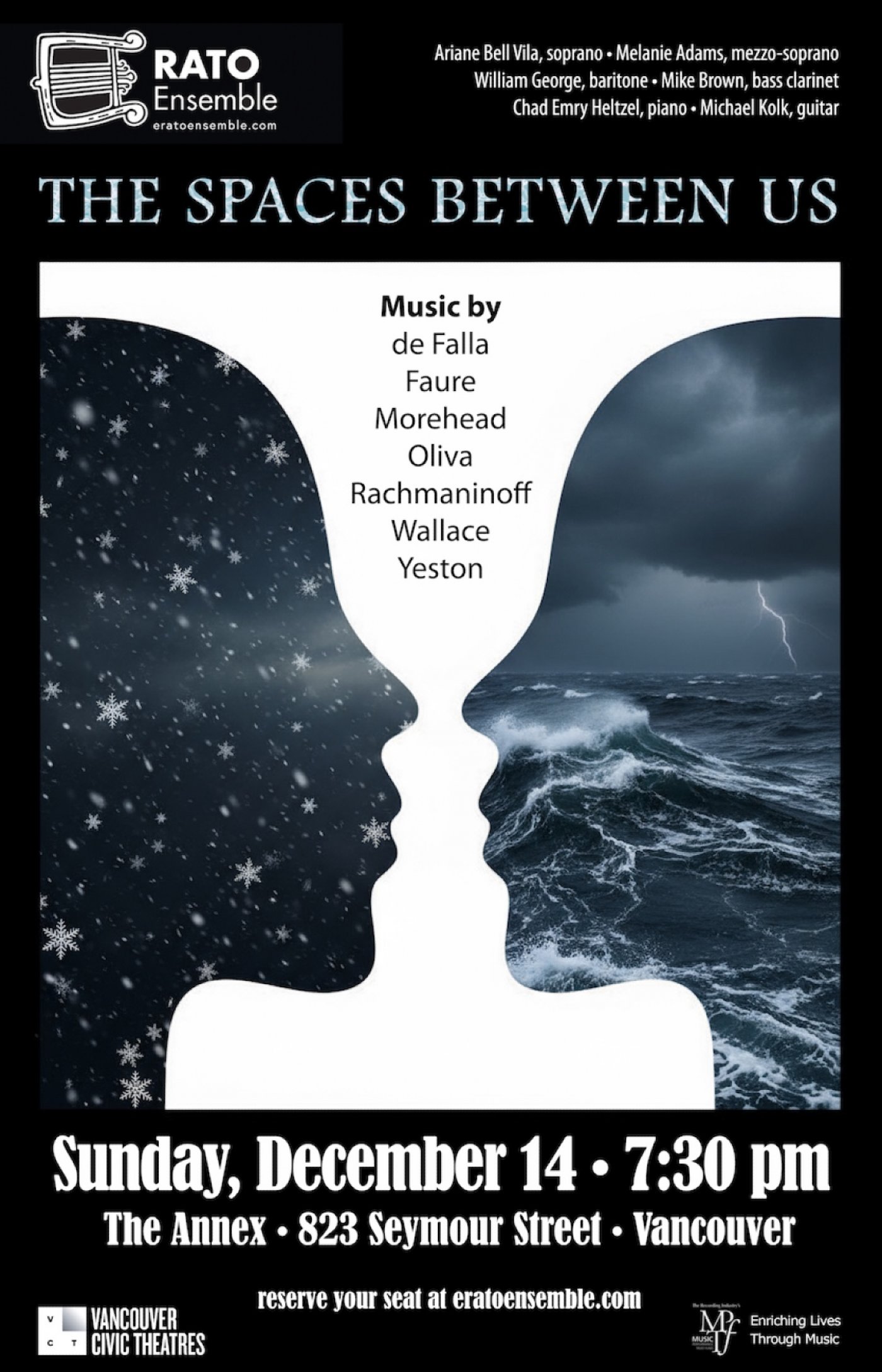 The Spaces Between Us, 14 December | Event in Vancouver | AllEvents