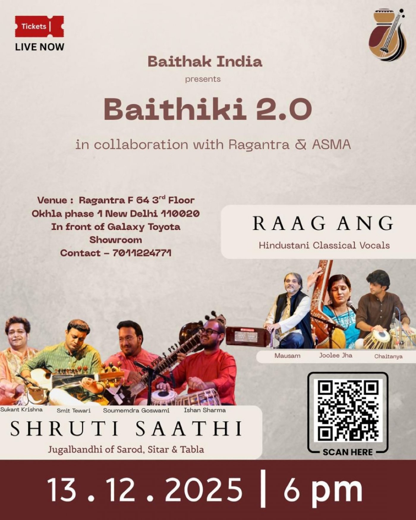 Baithiki 2.0 by Ragantra, 13 December | Event in New Delhi | AllEvents
