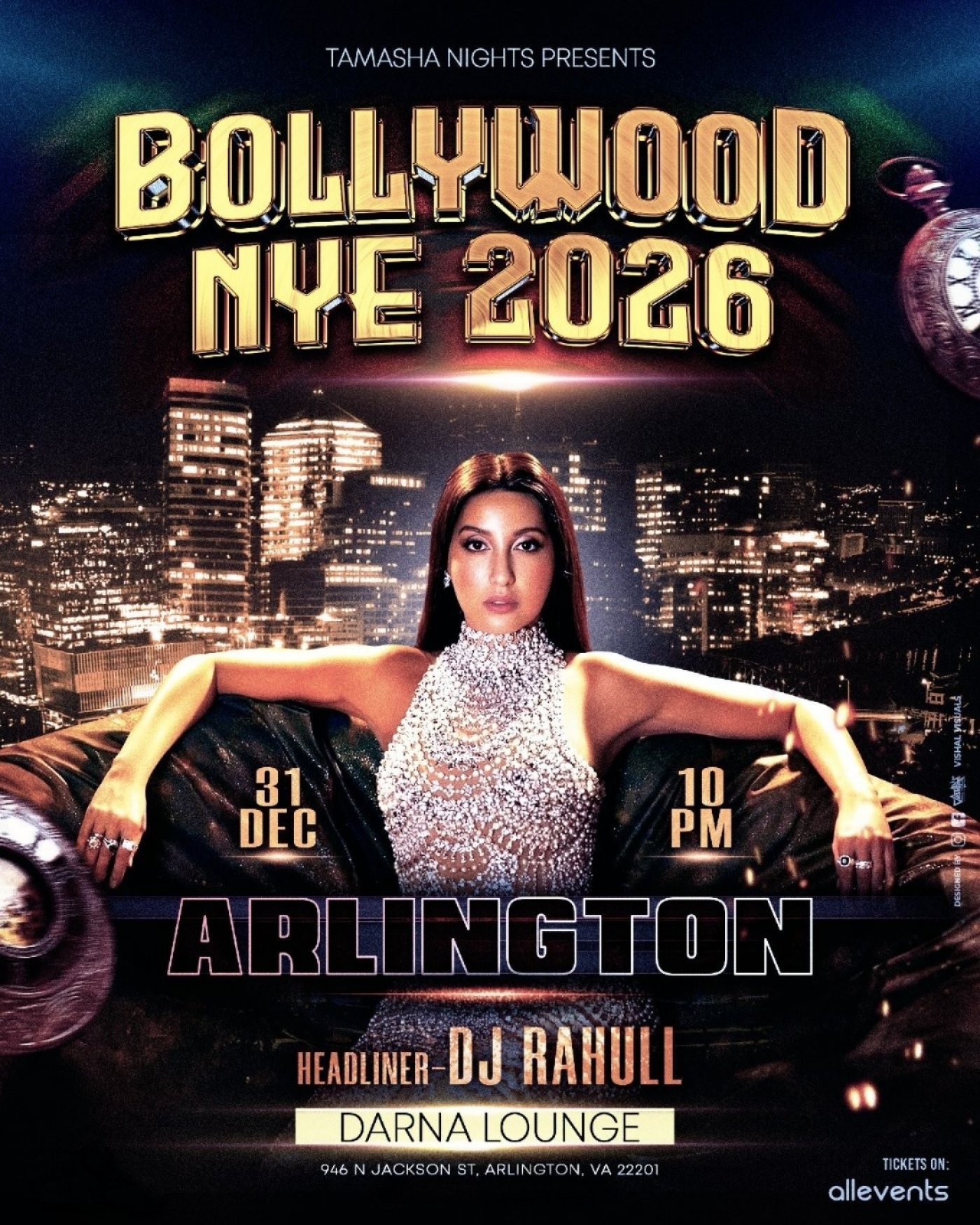 D.C. BollyWood NYE 2026 @Darna Lounge, 31 December | Event in Arlington | AllEvents