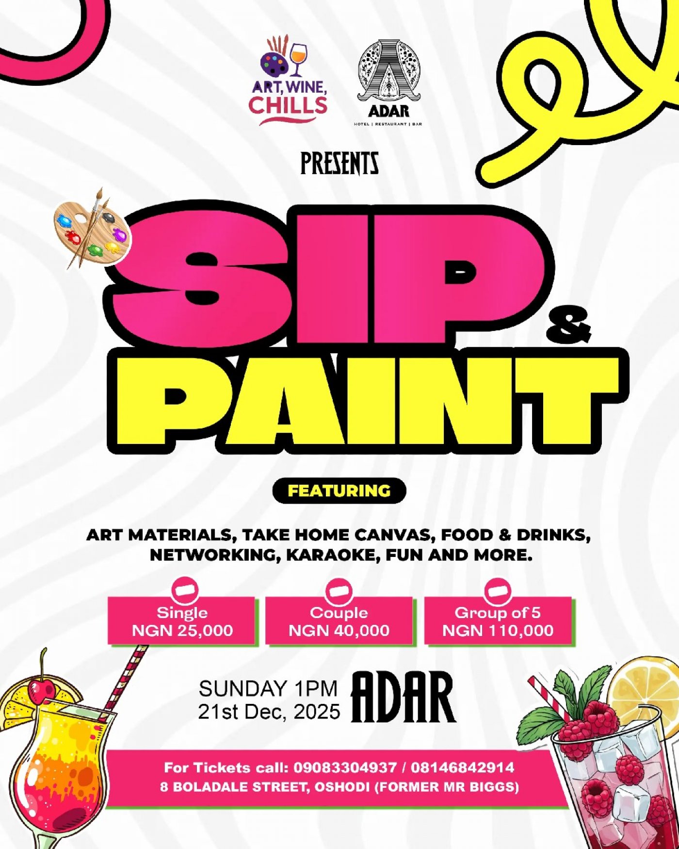 Art wine Chills , 21 December | Event in Lagos | AllEvents