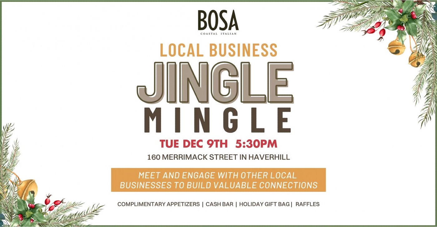 Jingle Mingle at BOSA Coastal Italian | Event in Haverhill | AllEvents