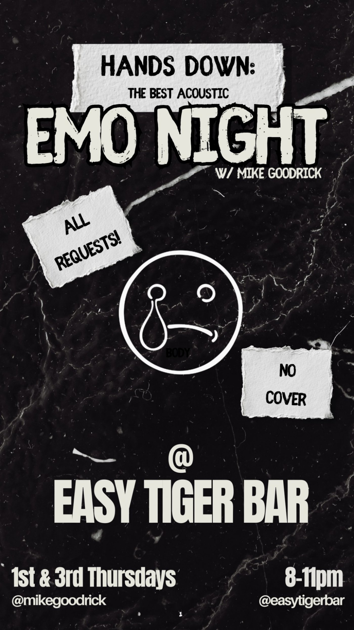 Hands Down: The Best Acoustic Emo Night , 18 December | Event in Glendale | AllEvents