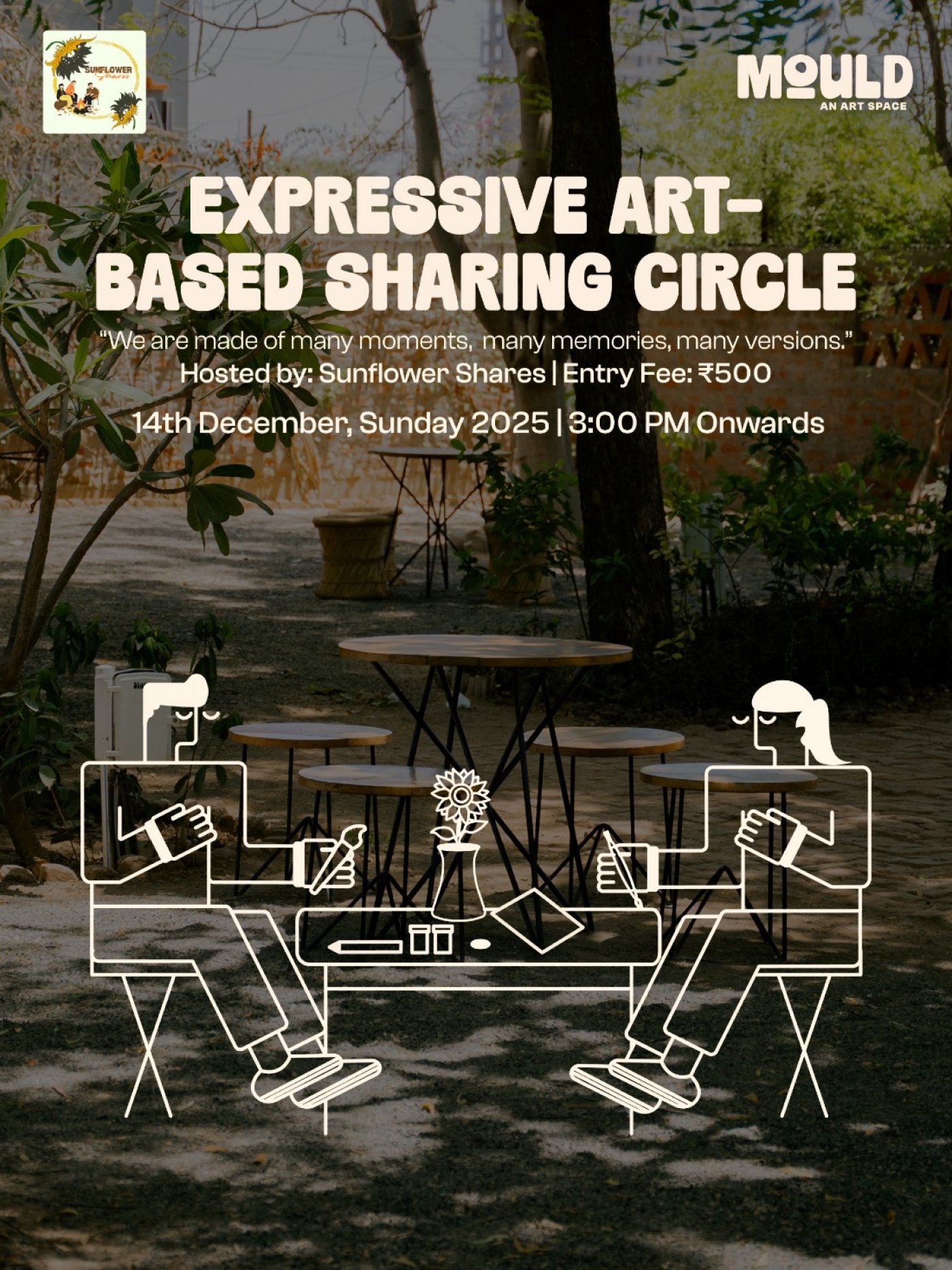 Expressive Art-based Sharing Circle, 14 December | Event in Gandhinagar | AllEvents
