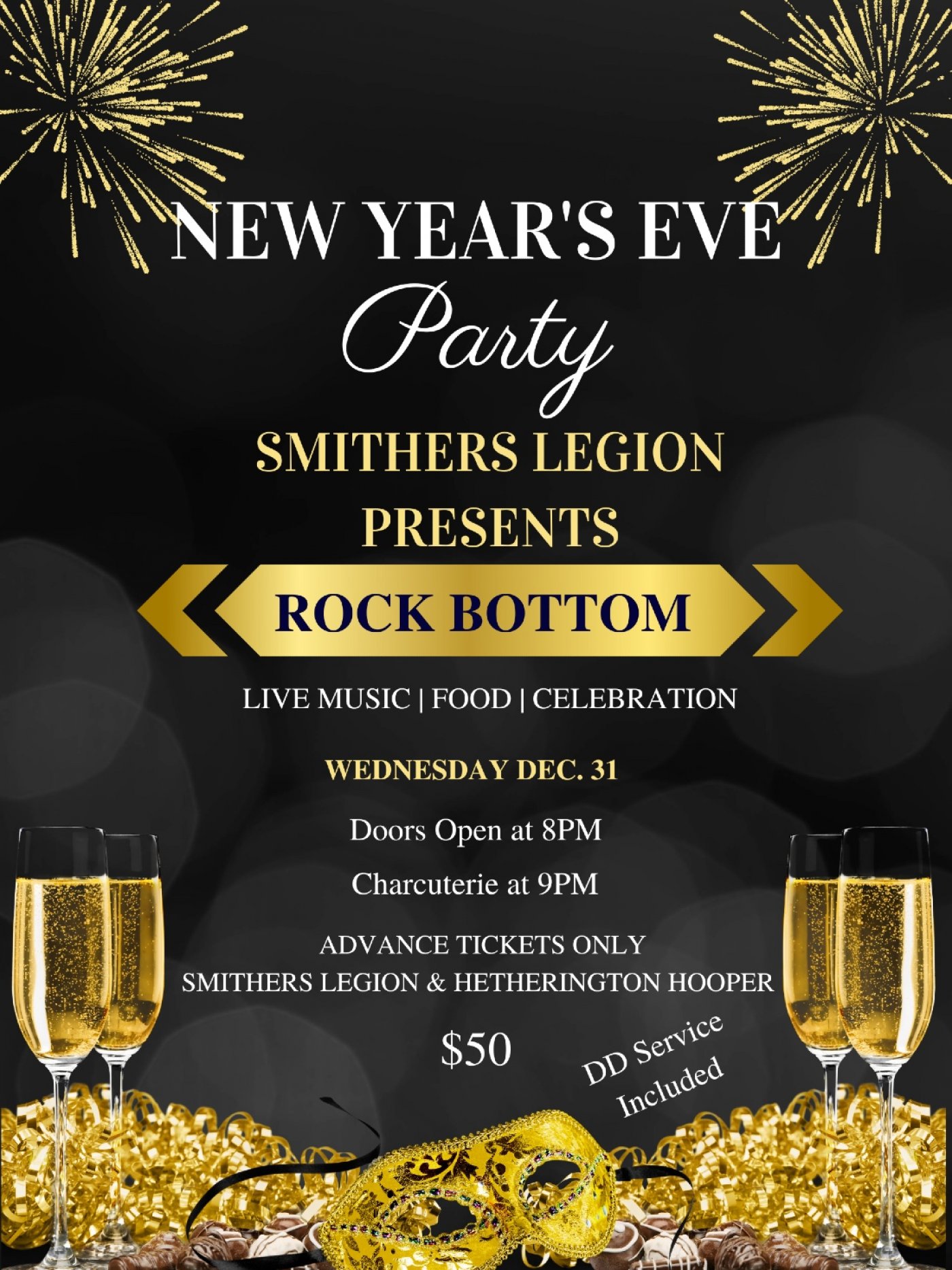 New Year’s Eve Celebration!, 31 December | Event in Smithers | AllEvents