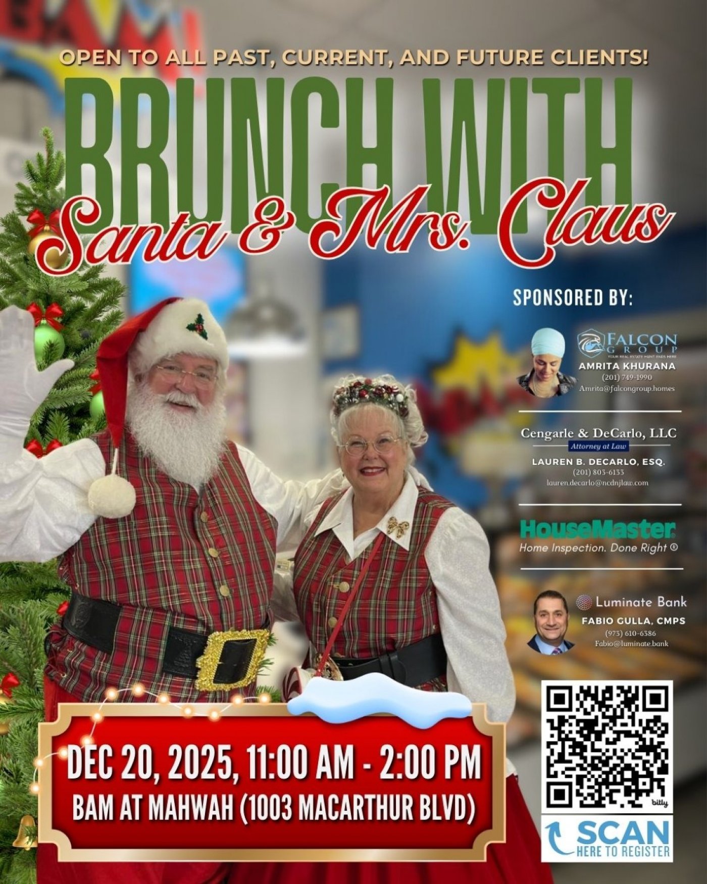 🎅✨ Brunch with Santa & Mrs. Claus…, 20 December | Event in Mahwah | AllEvents