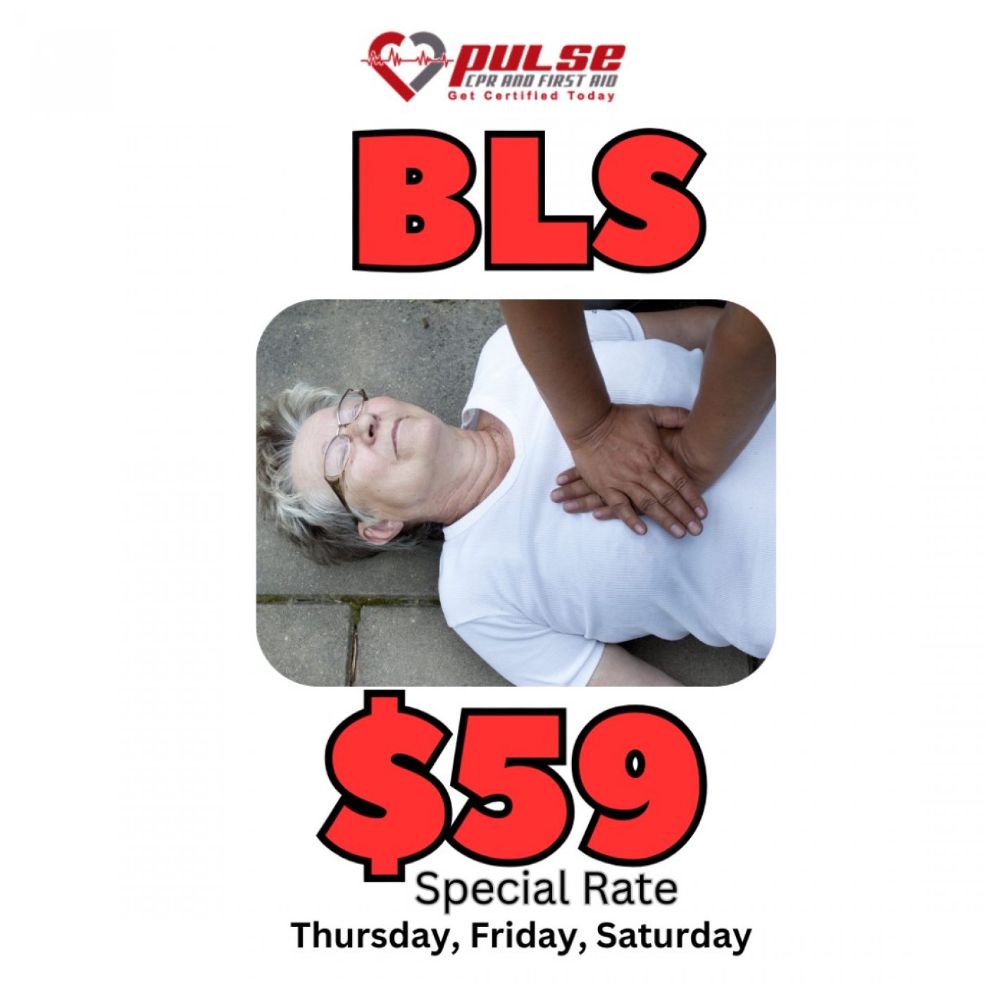 BLS / CPR Certification – On Sale Now $59, 11 December | Event in Martinez | AllEvents