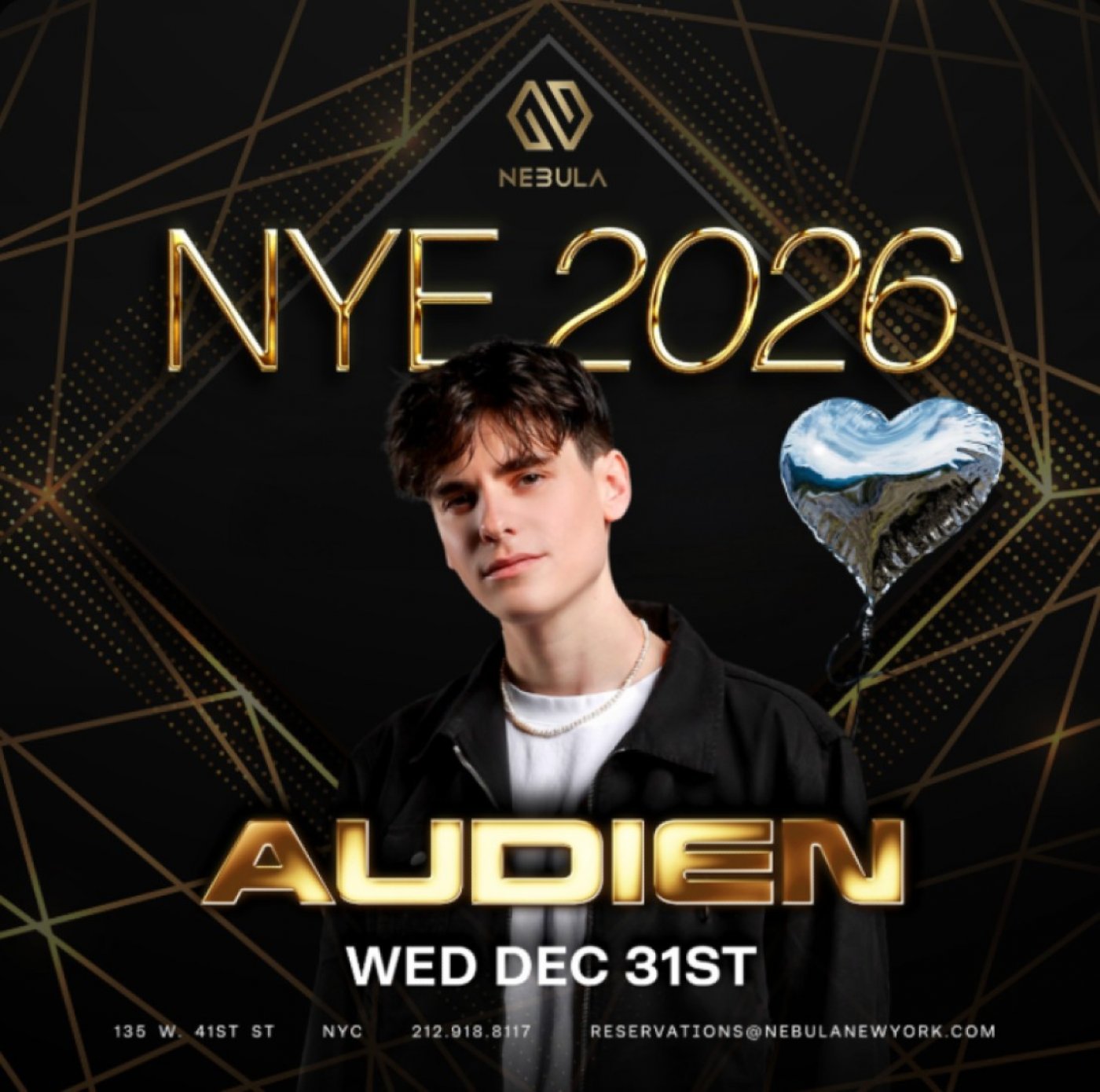 NYE at Nebula: Audien & All Night Energy, 31 December | Event in New York | AllEvents