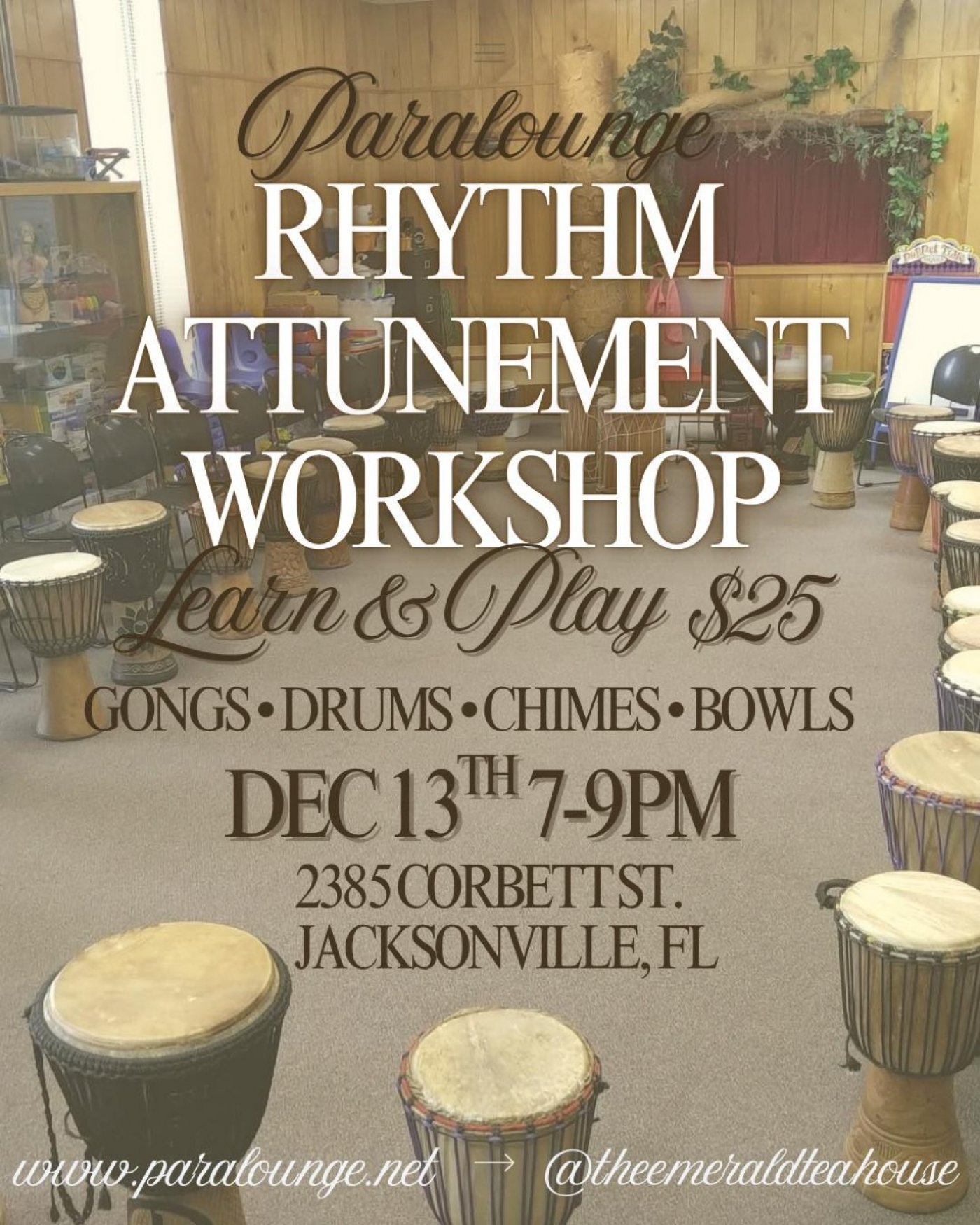 Rhythm Attunement Workshop, 13 December | Event in Jacksonville | AllEvents