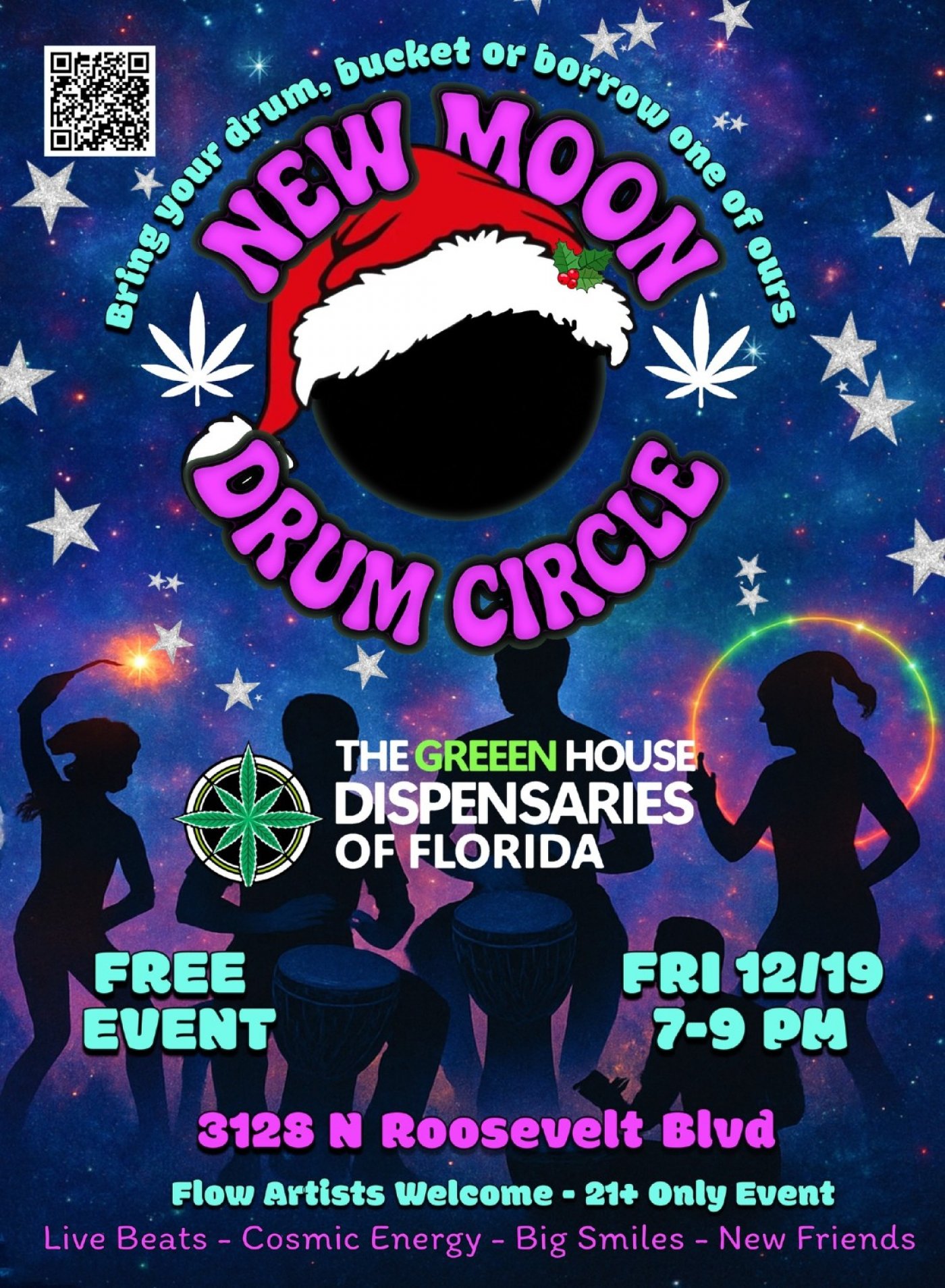 New Moon Drum Circle, 19 December | Event in Key West | AllEvents
