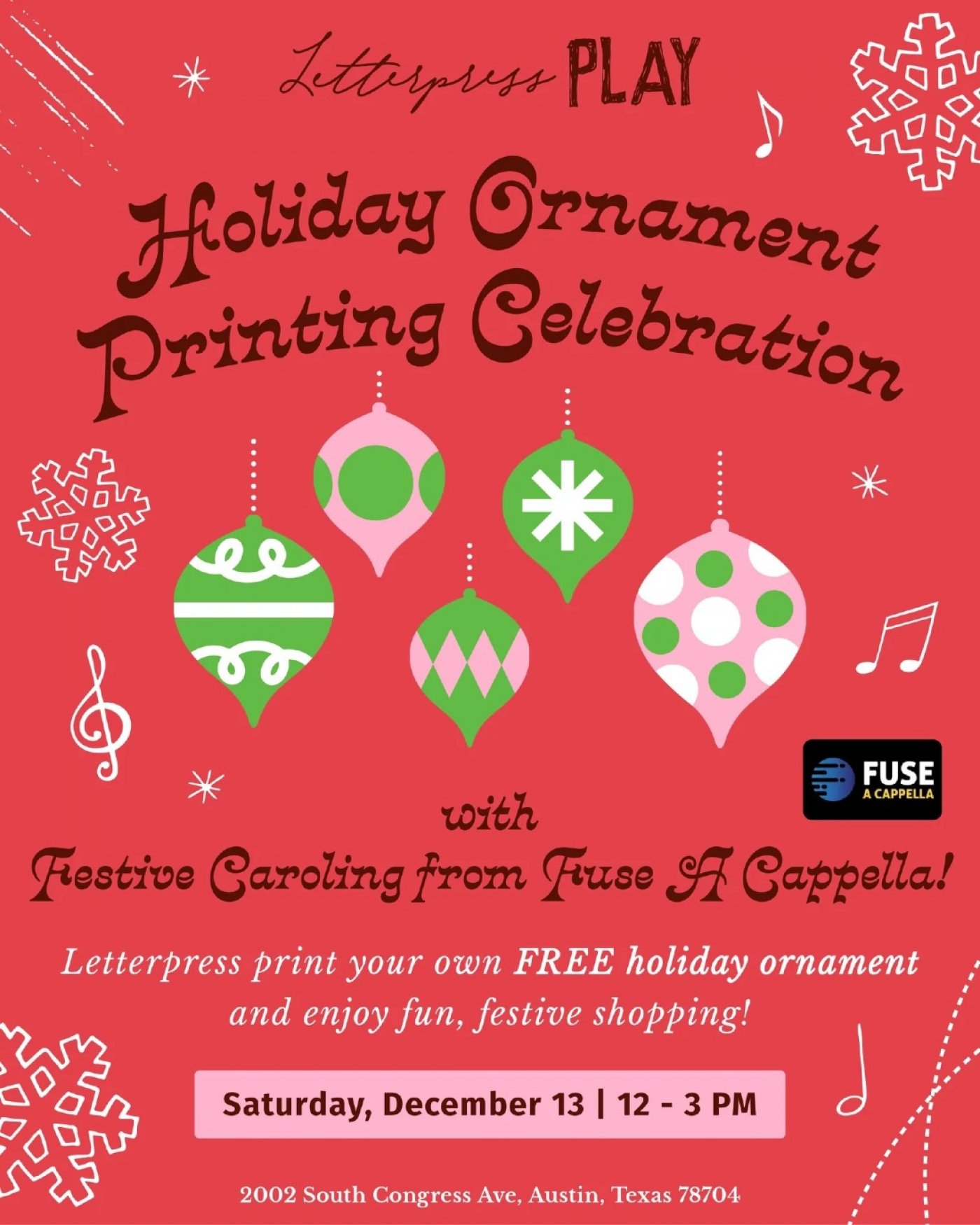 Holiday Ornament Printing Celebration, 13 December | Event in Austin | AllEvents