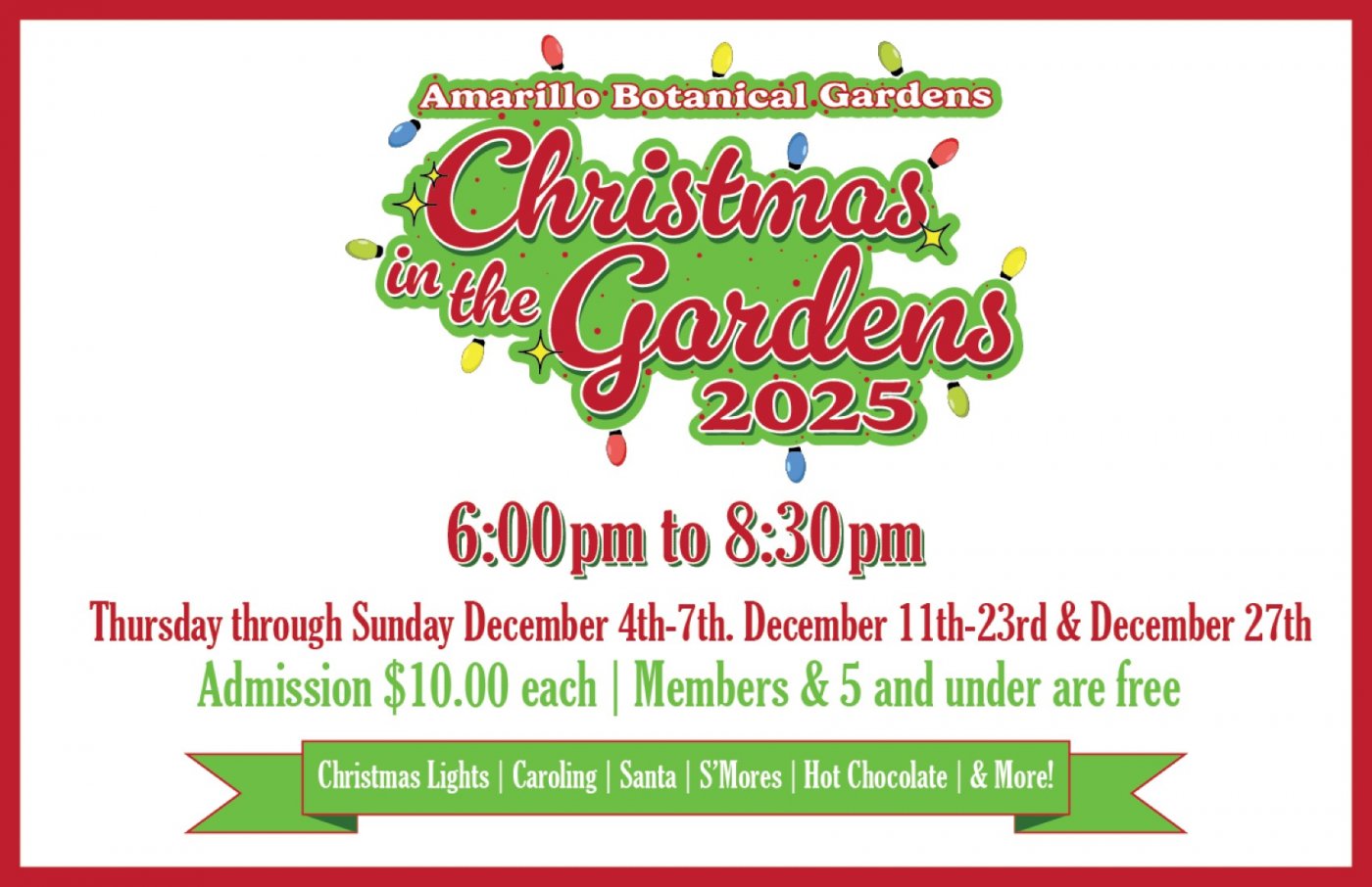 Christmas in the Gardens | Event in Amarillo | AllEvents