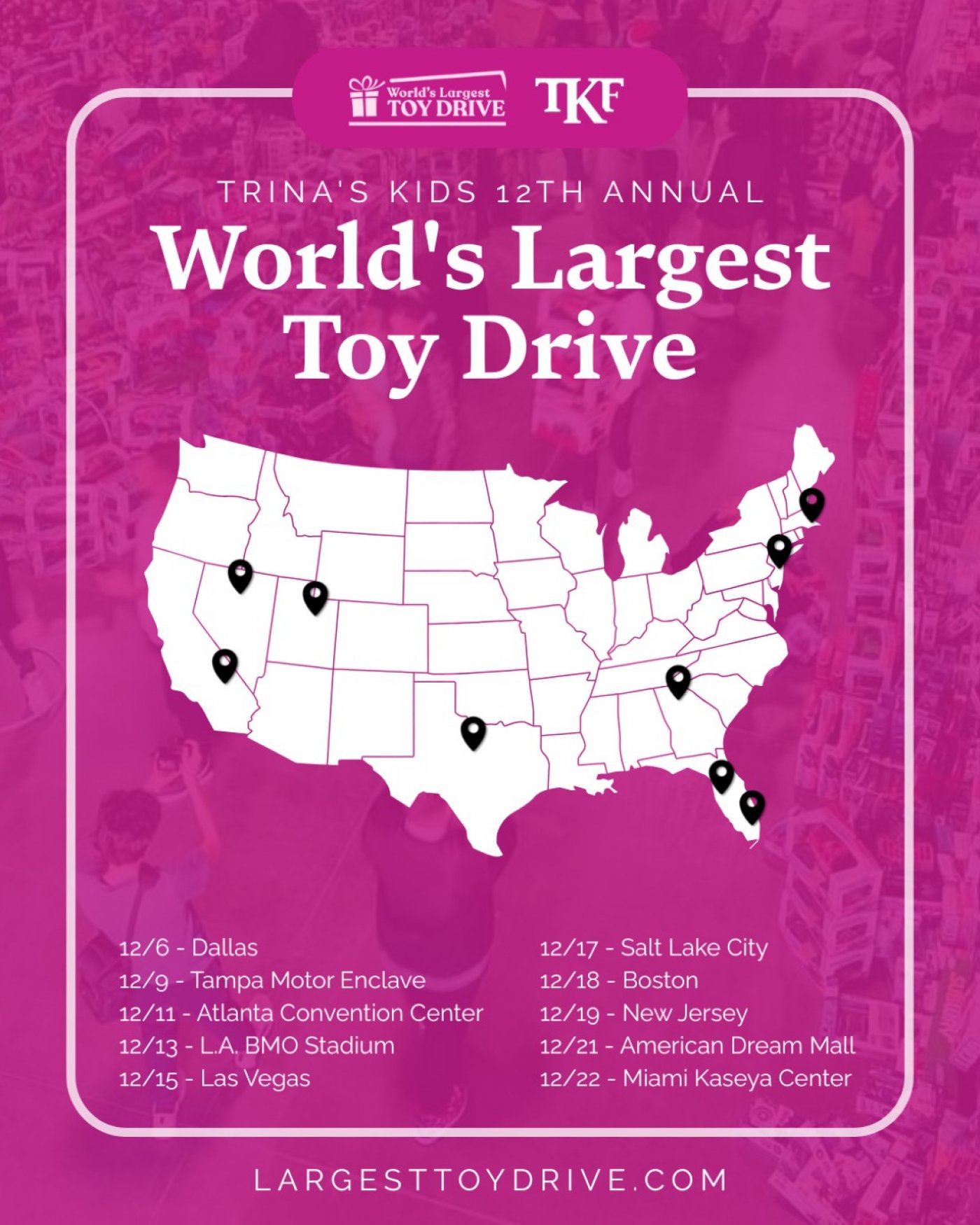 Largest Toy Drive, 22 December | Event in Miami | AllEvents