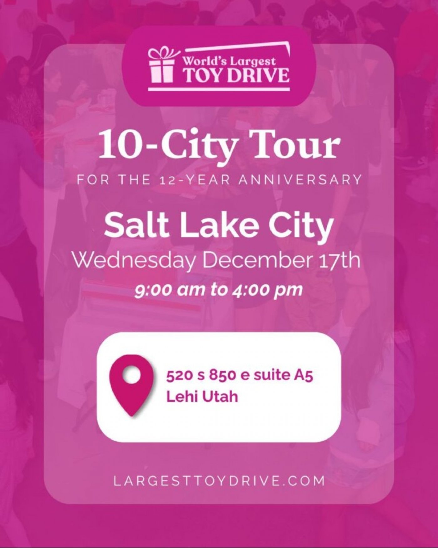 World's Largest Toy Drive , 17 December | Event in Lehi | AllEvents