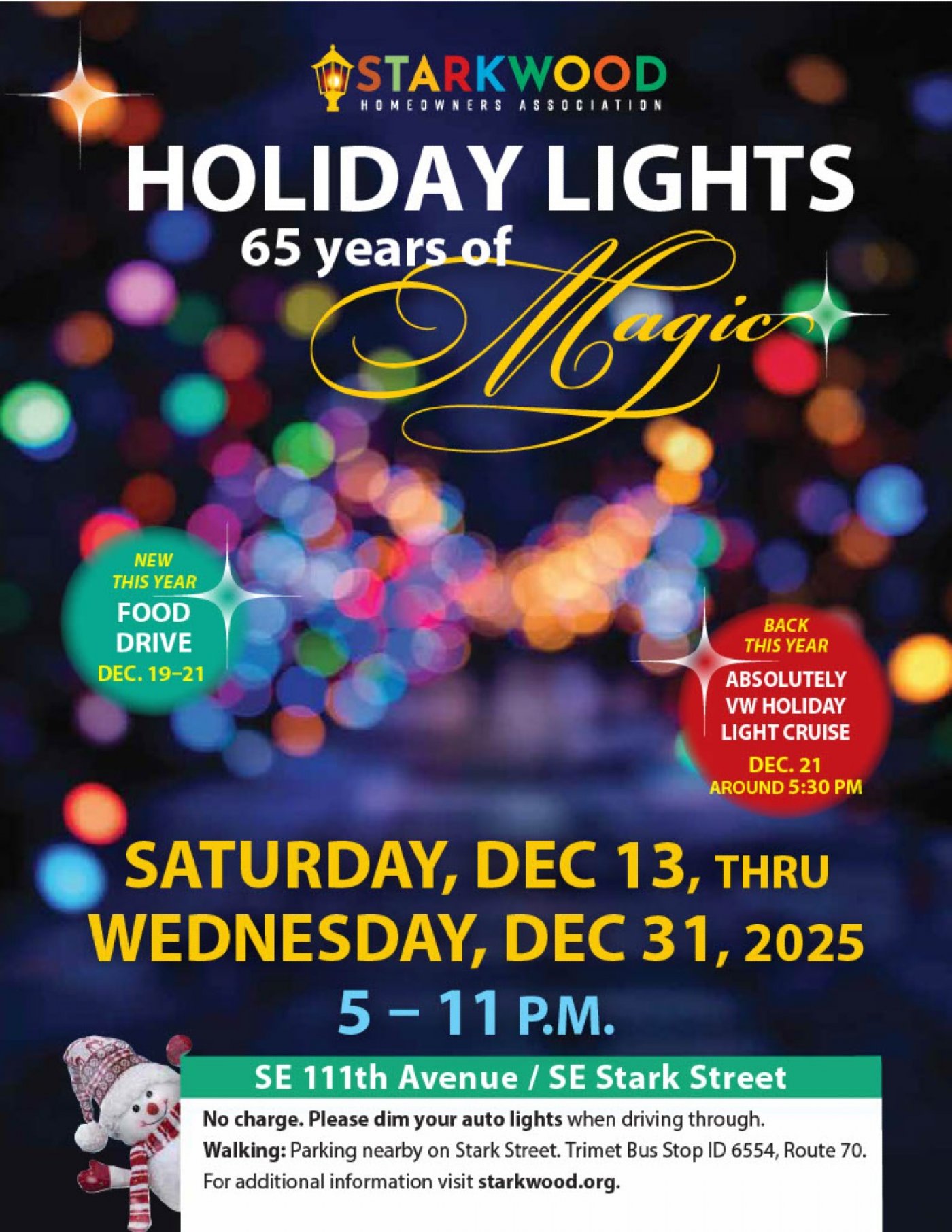 Starkwood Holiday Lights, 12 December | Event in Portland | AllEvents
