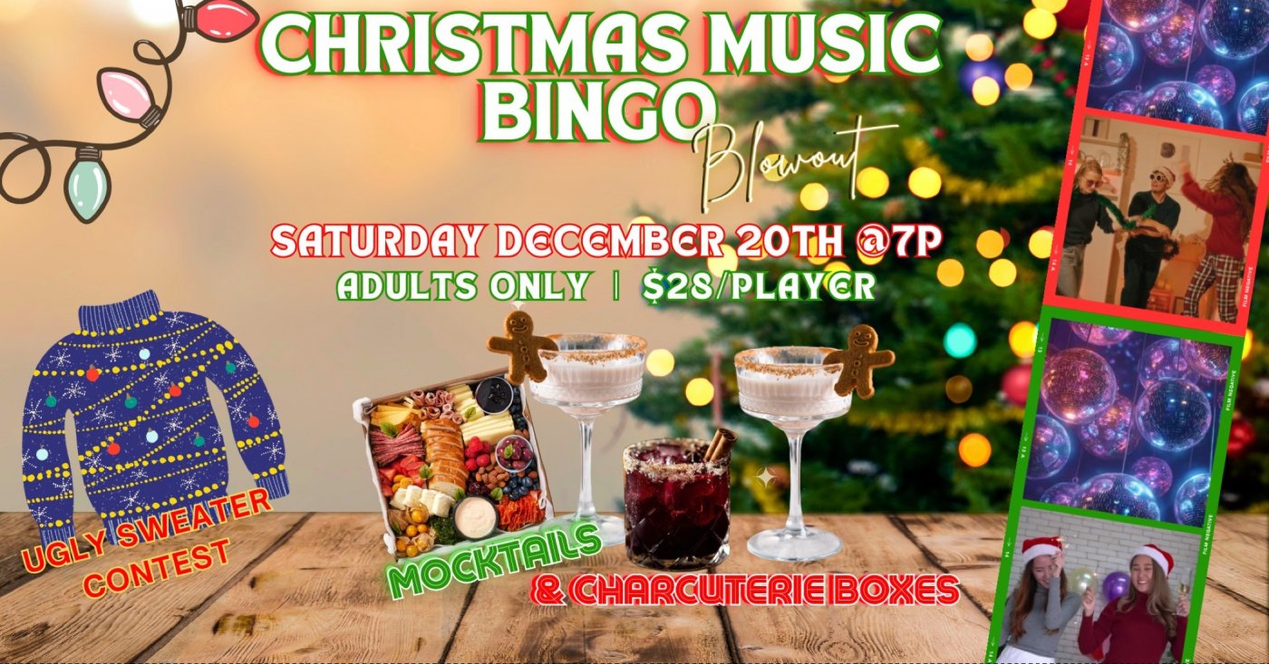 CHRISTMAS MUSIC BINGO BLOWOUT, 20 December | Event in Picayune | AllEvents