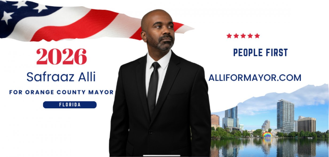 Announcement Press Conference- Safraaz Alli For Orange County Mayor, 25 January | Event in Orlando | AllEvents