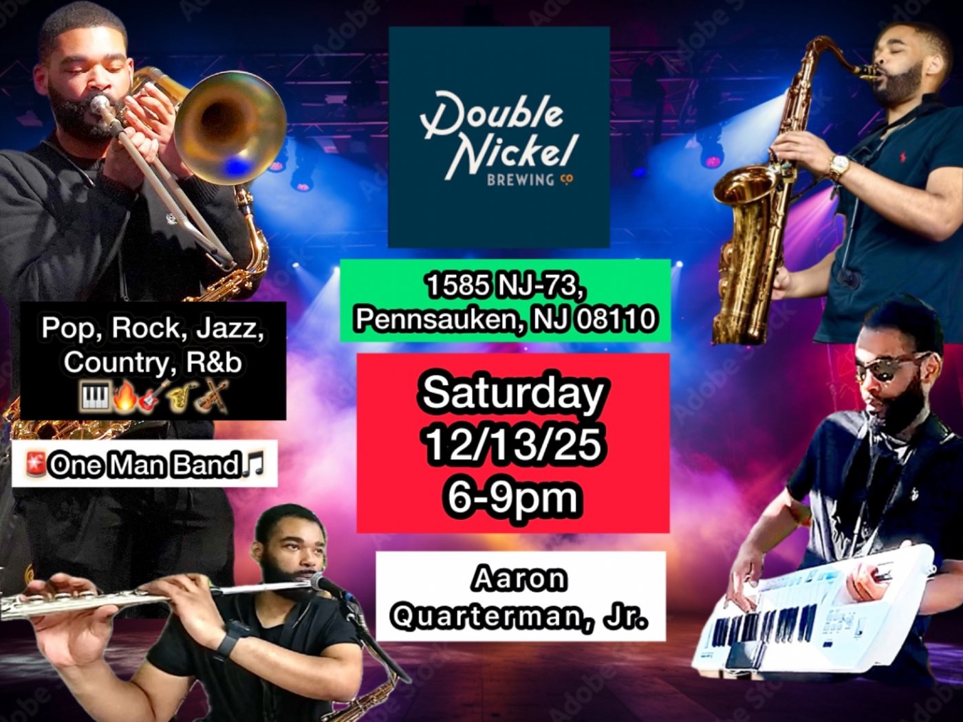 Qman Live Holiday Show At Double Nickel Brewing Company!, 13 December | Event in Pennsauken | AllEvents