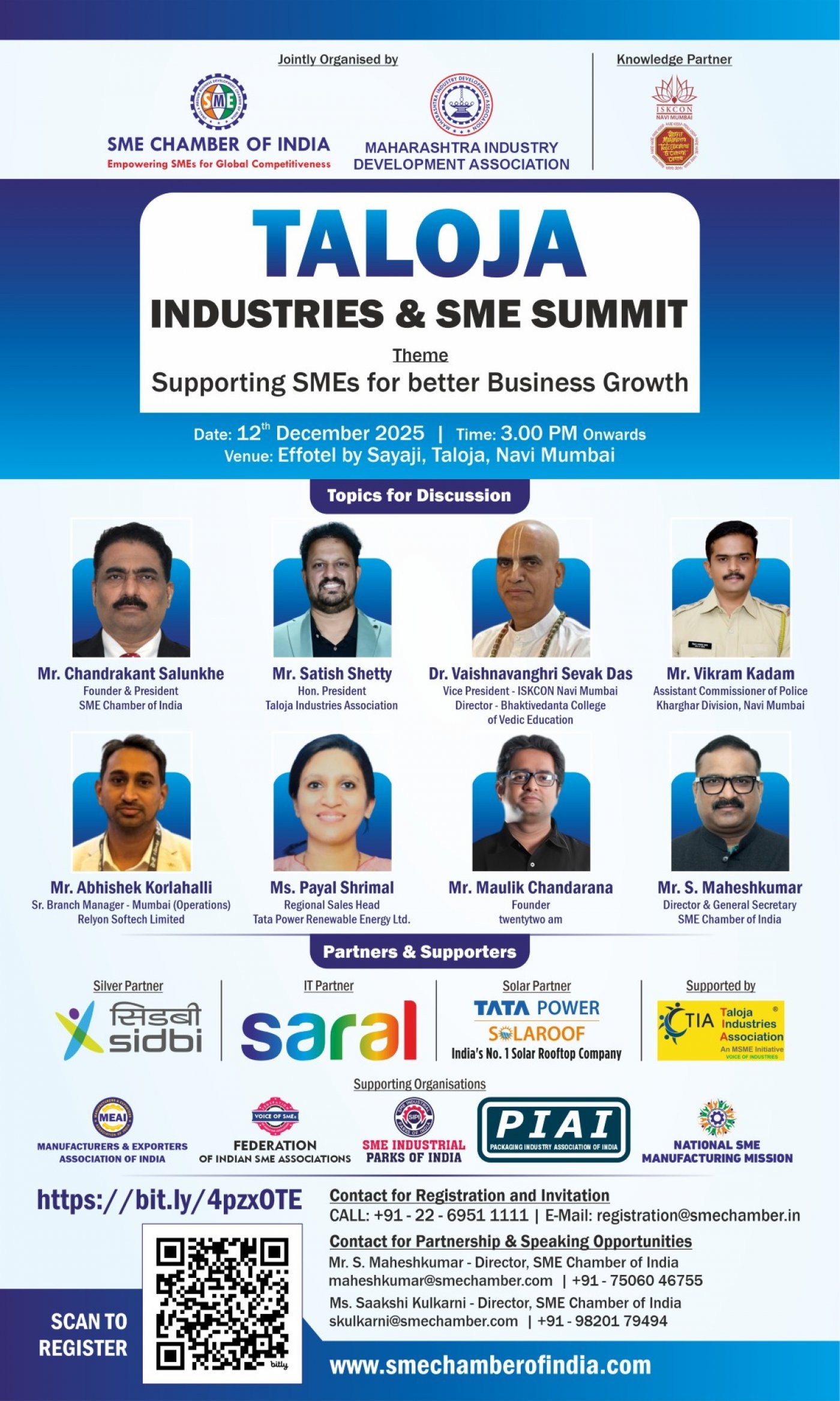 TALOJA INDUSTRIES AND SME SUMMIT, 12 December | Event in Navi Mumbai | AllEvents