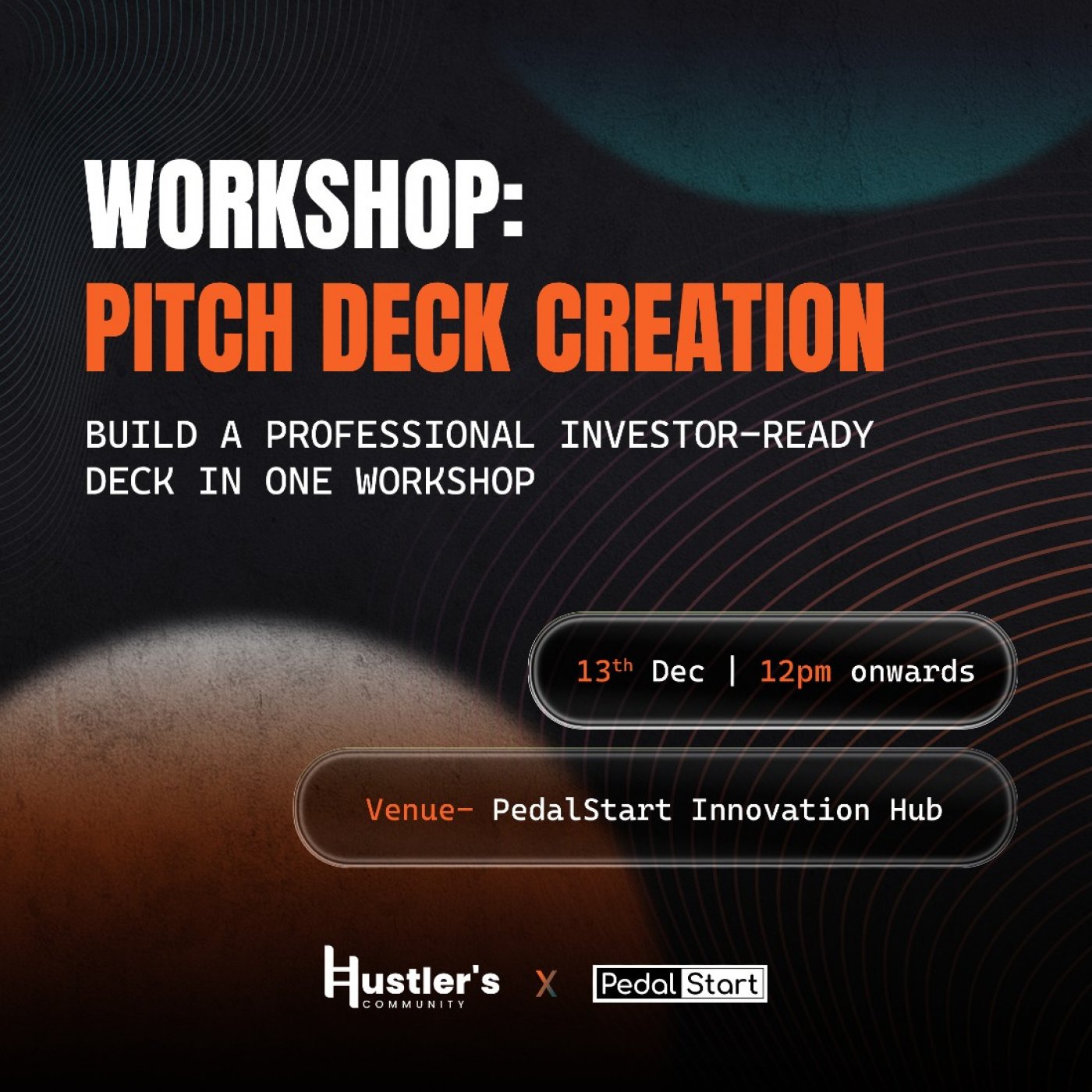 Workshop: PITCH DECK CREATION, 13 December | Event in Bangalore | AllEvents