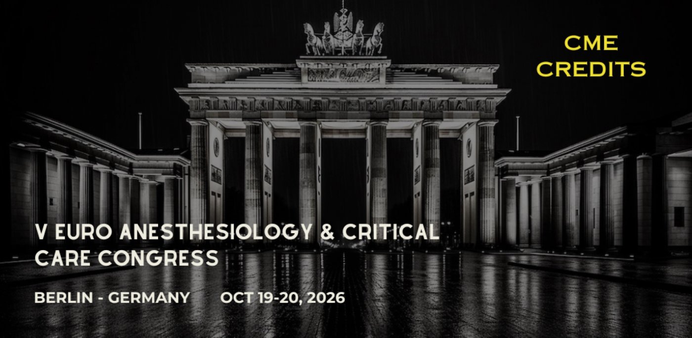V Euro Anesthesiology and Critical Care Congress, 19 October | Event in Berlin | AllEvents